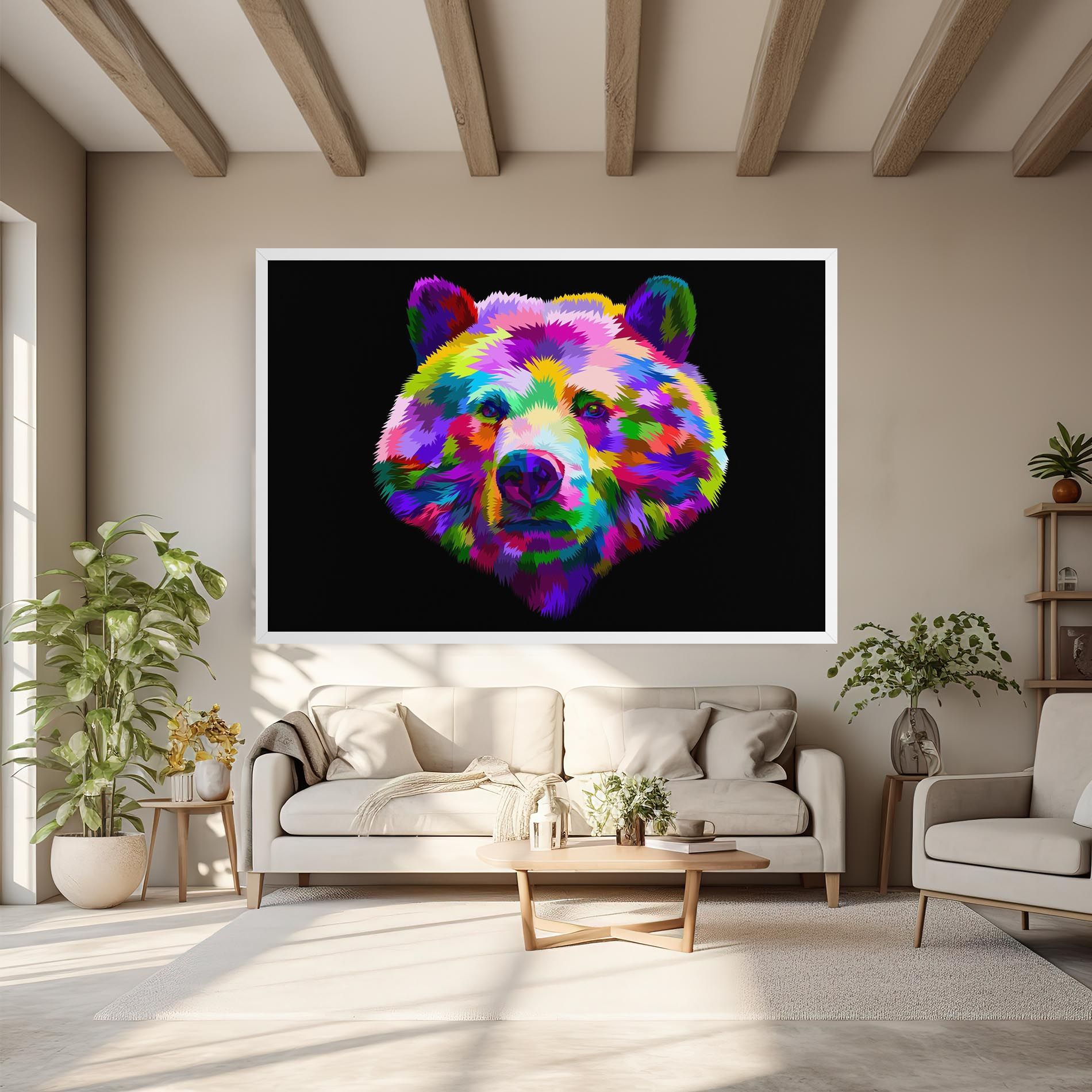Bear Head Art mockup 6