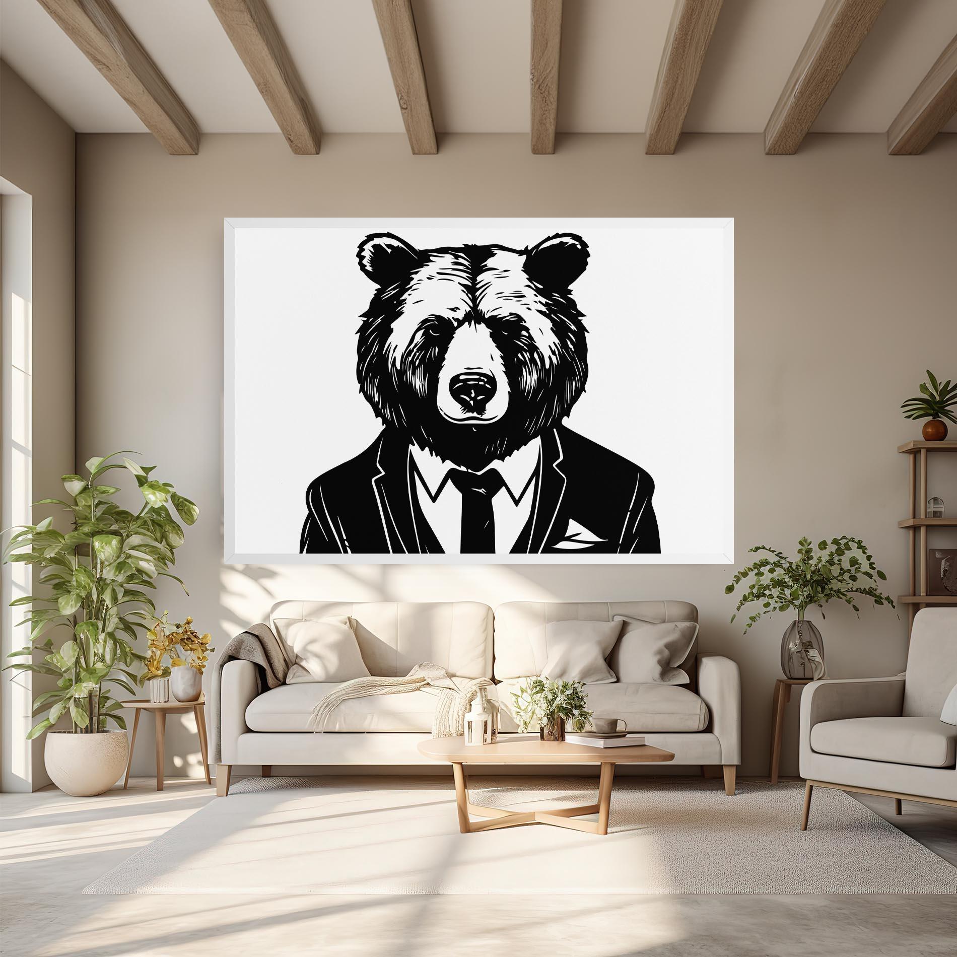 Vászonkép Business Bear mockup 6