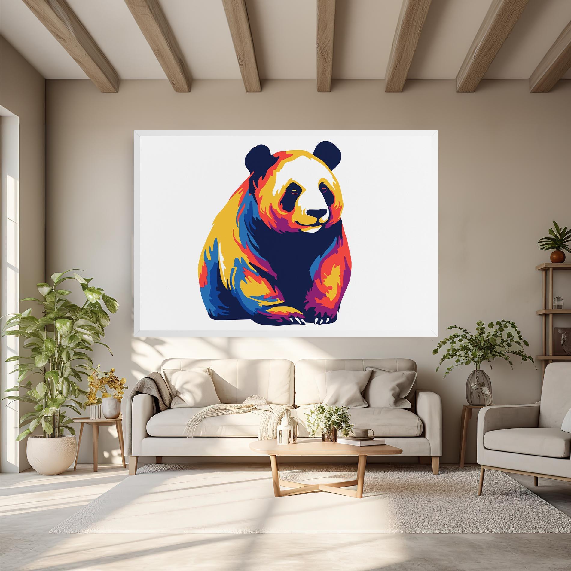 Vászonkép Cute Panda mockup 6