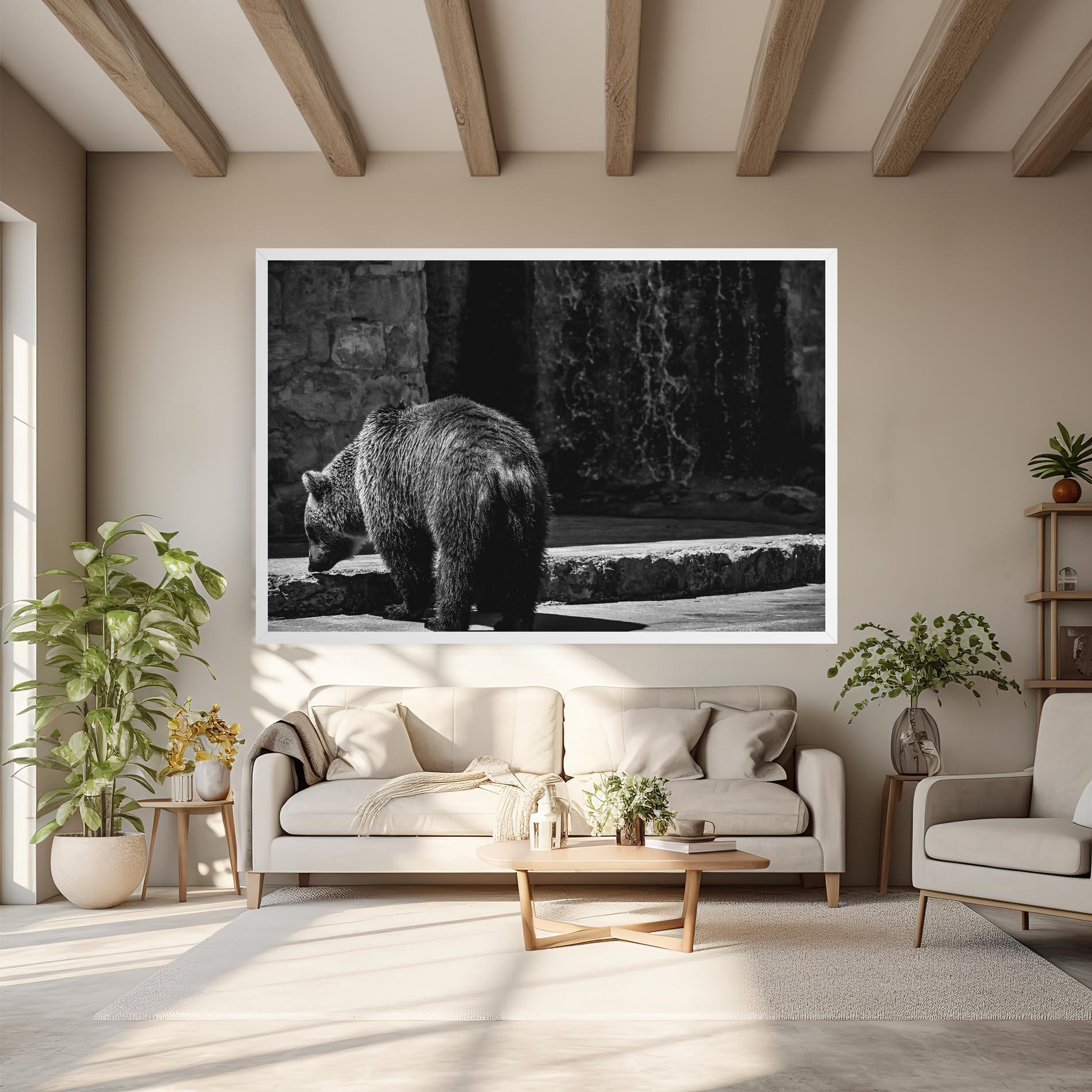 Vászonkép Grey Bear mockup 6