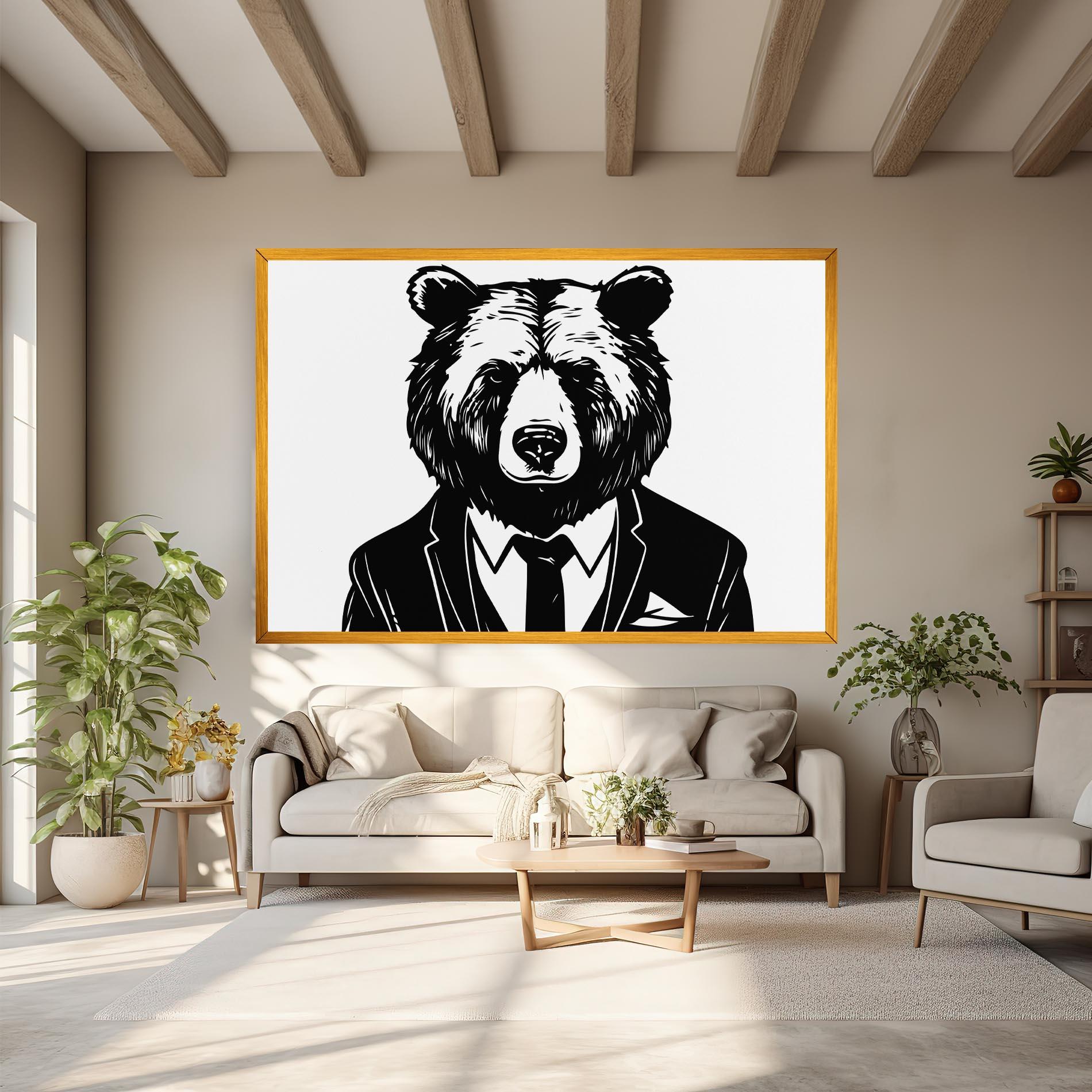 Vászonkép Business Bear mockup 6