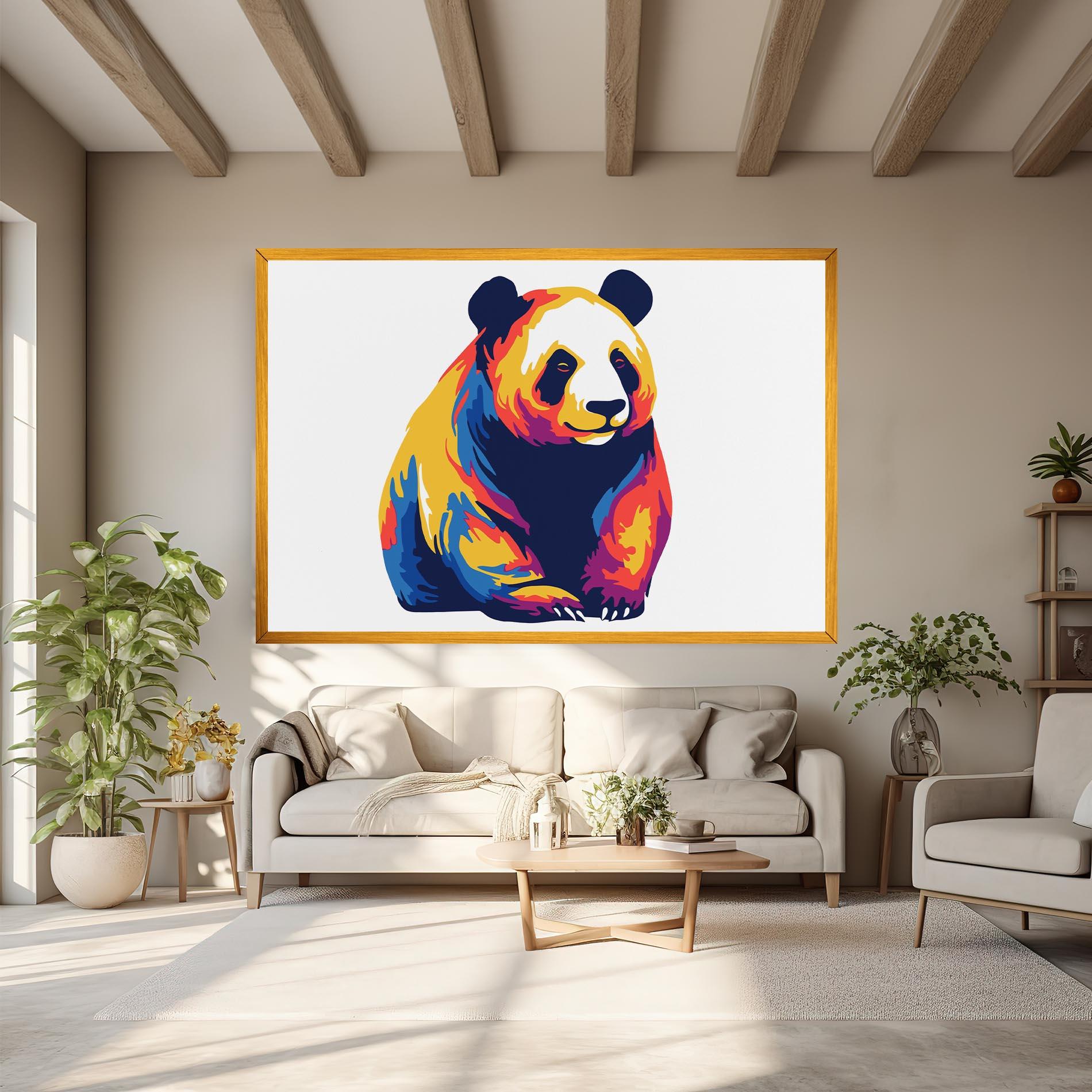 Vászonkép Cute Panda mockup 6
