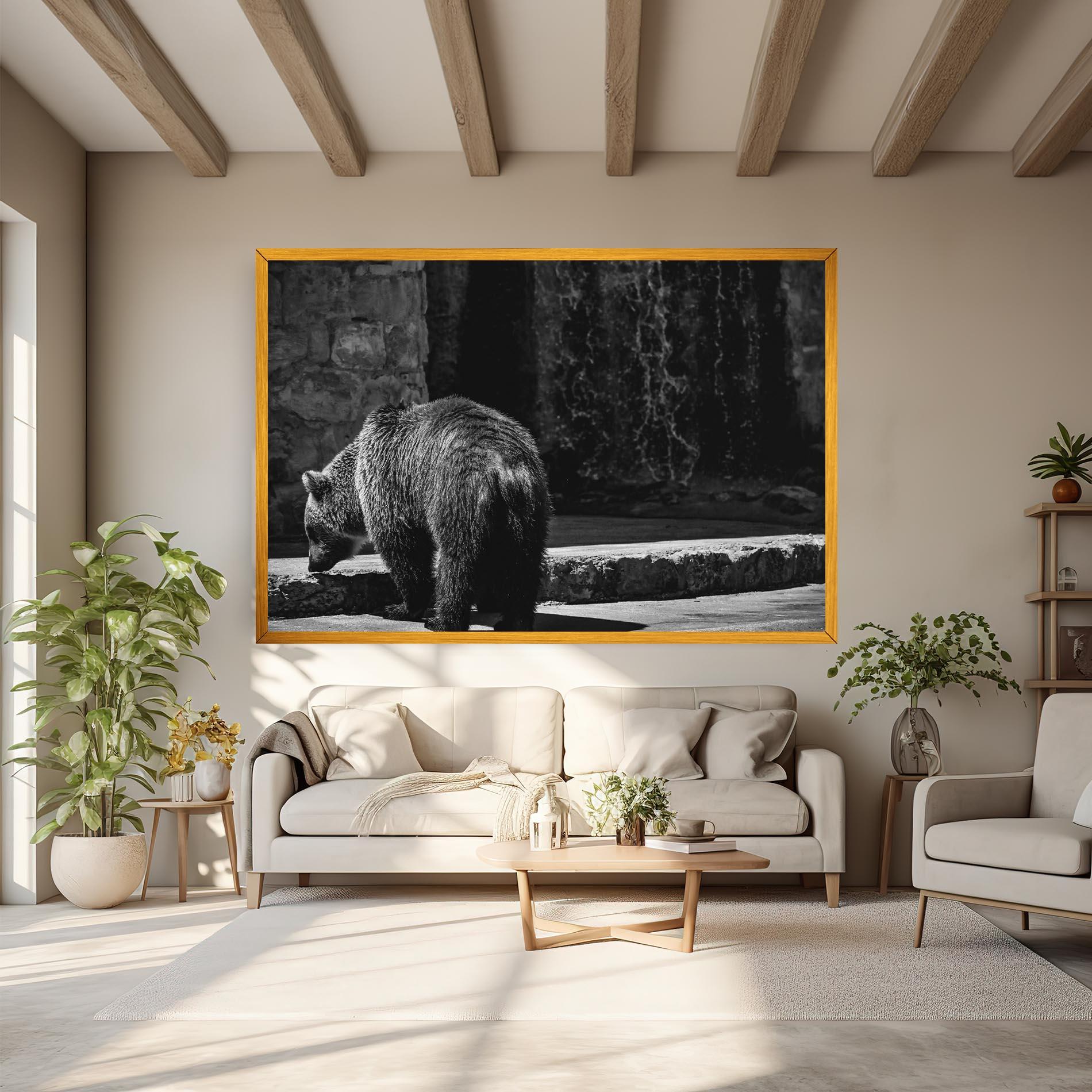 Vászonkép Grey Bear mockup 6