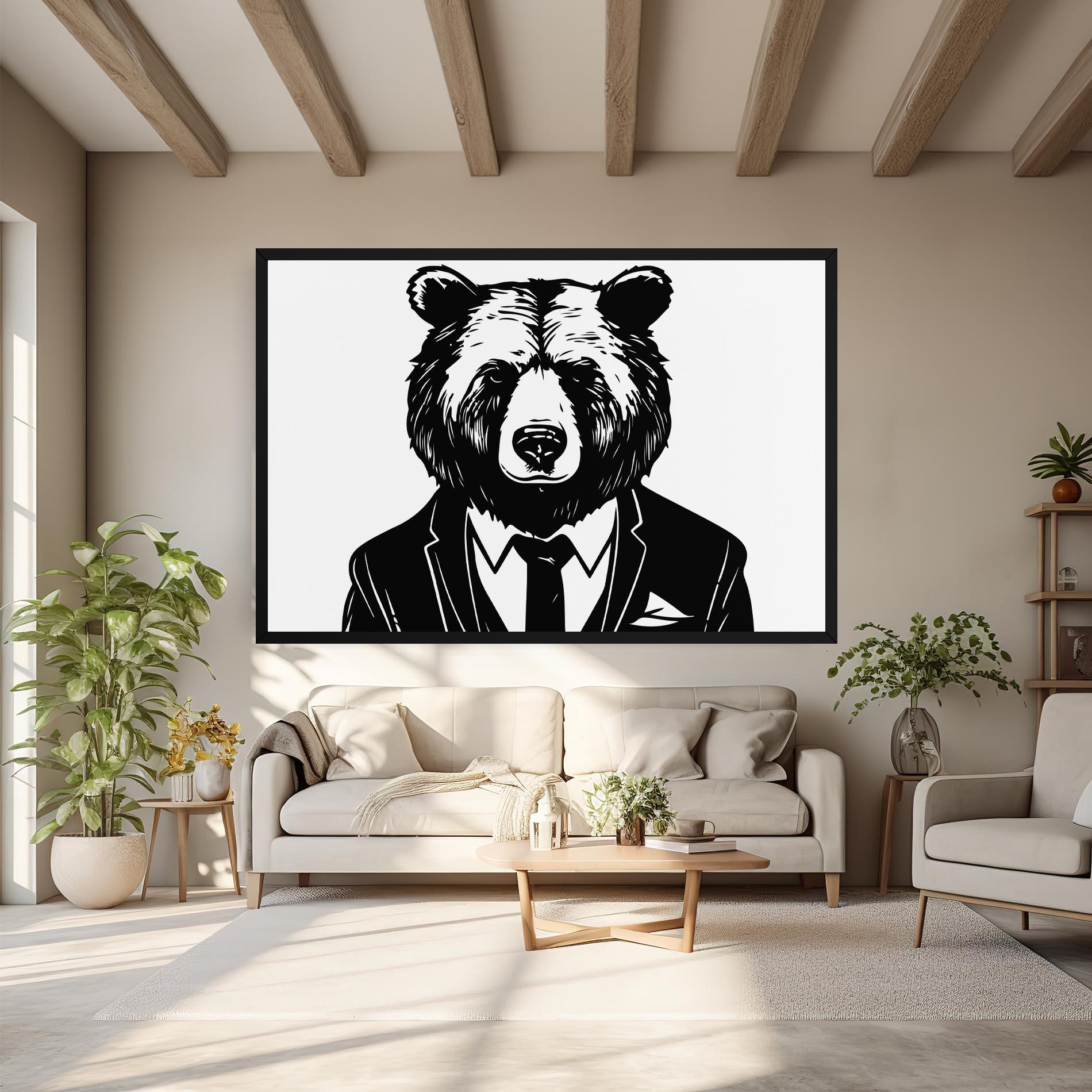 Vászonkép Business Bear mockup 6