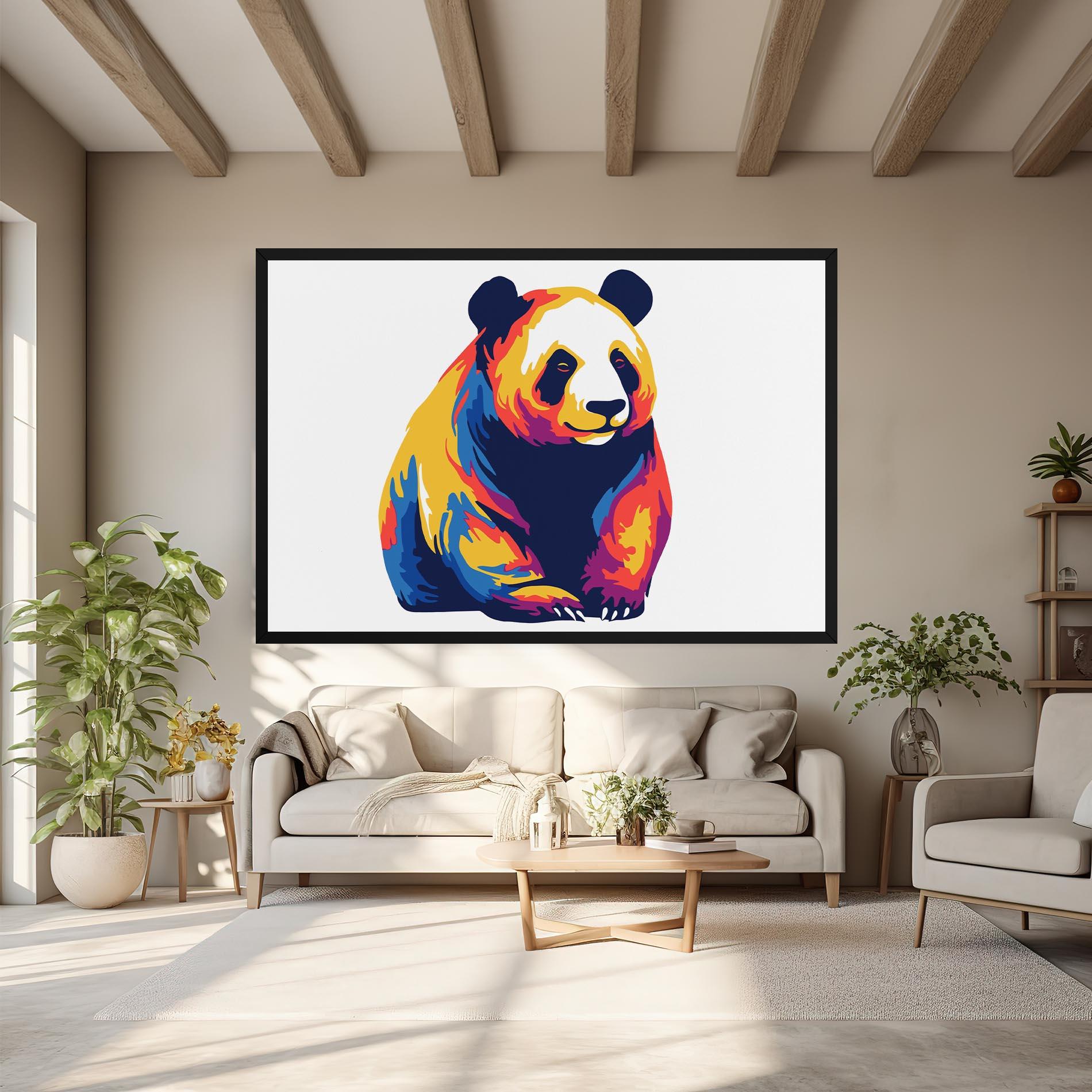 Vászonkép Cute Panda mockup 6