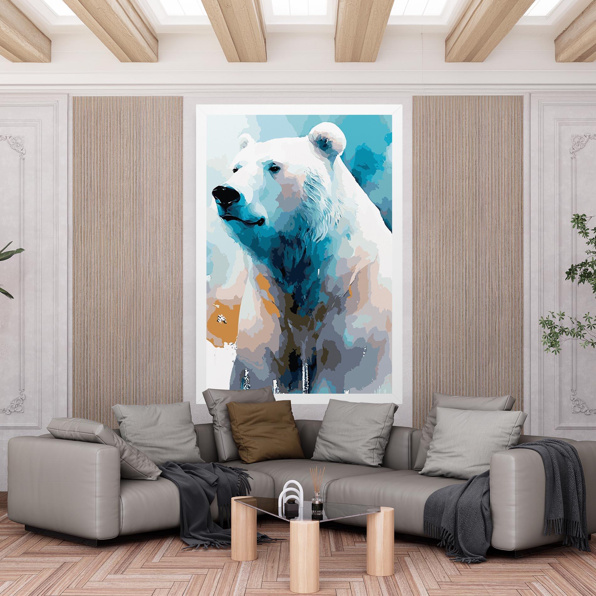 Vászonkép Beautiful Icebear mockup 6