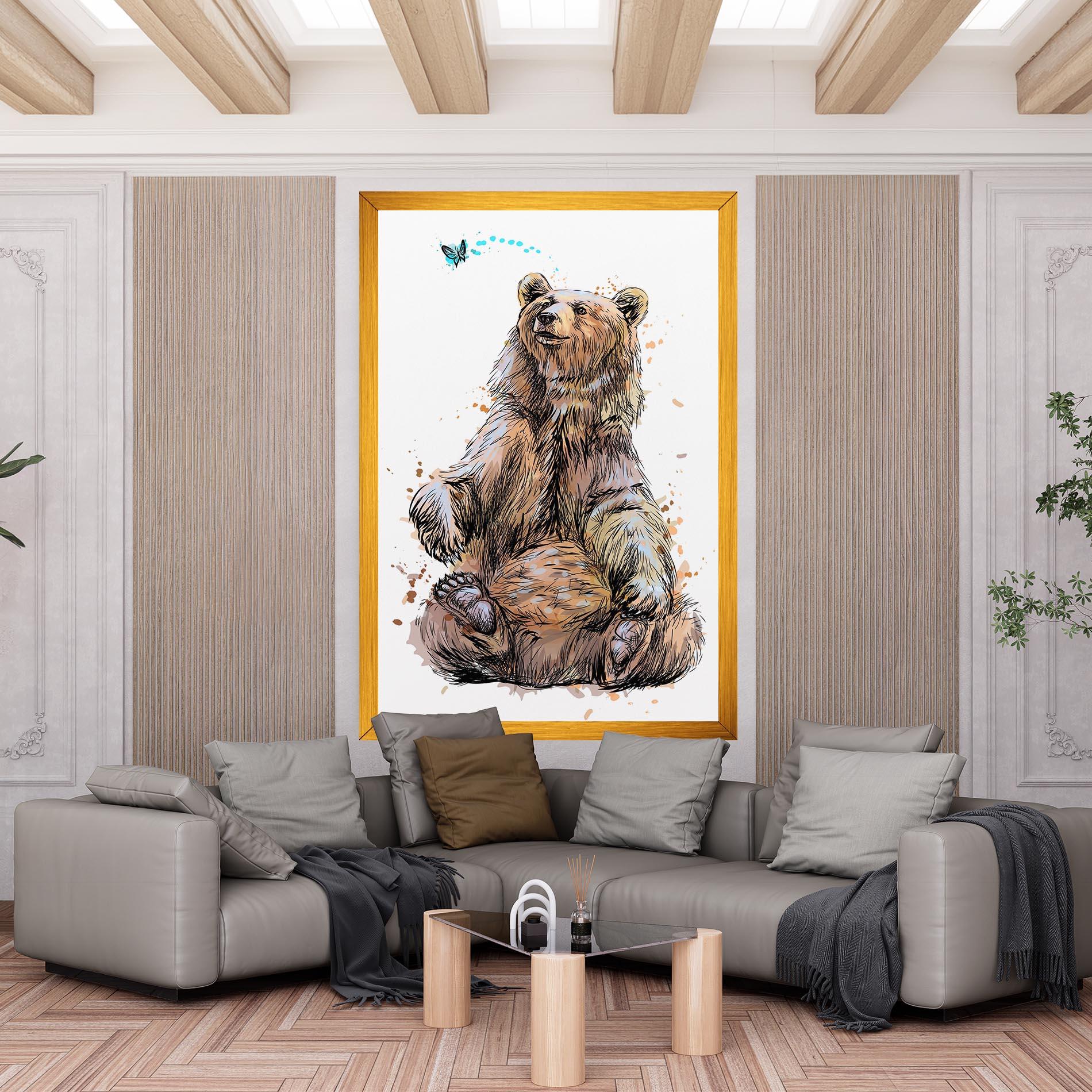 Vászonkép Butterfly Bear mockup 6