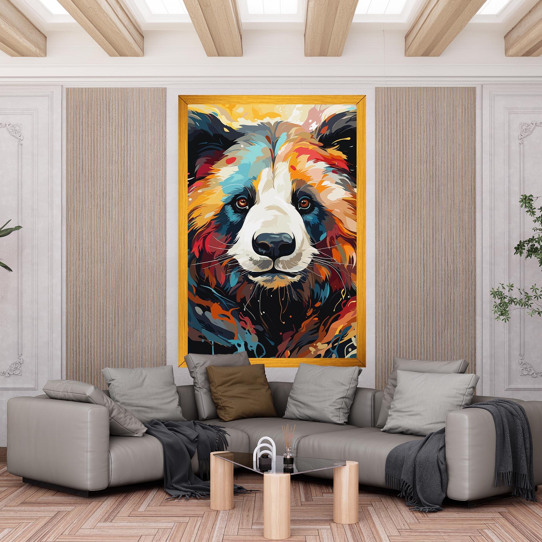 Vászonkép Cream Color Bear mockup 6