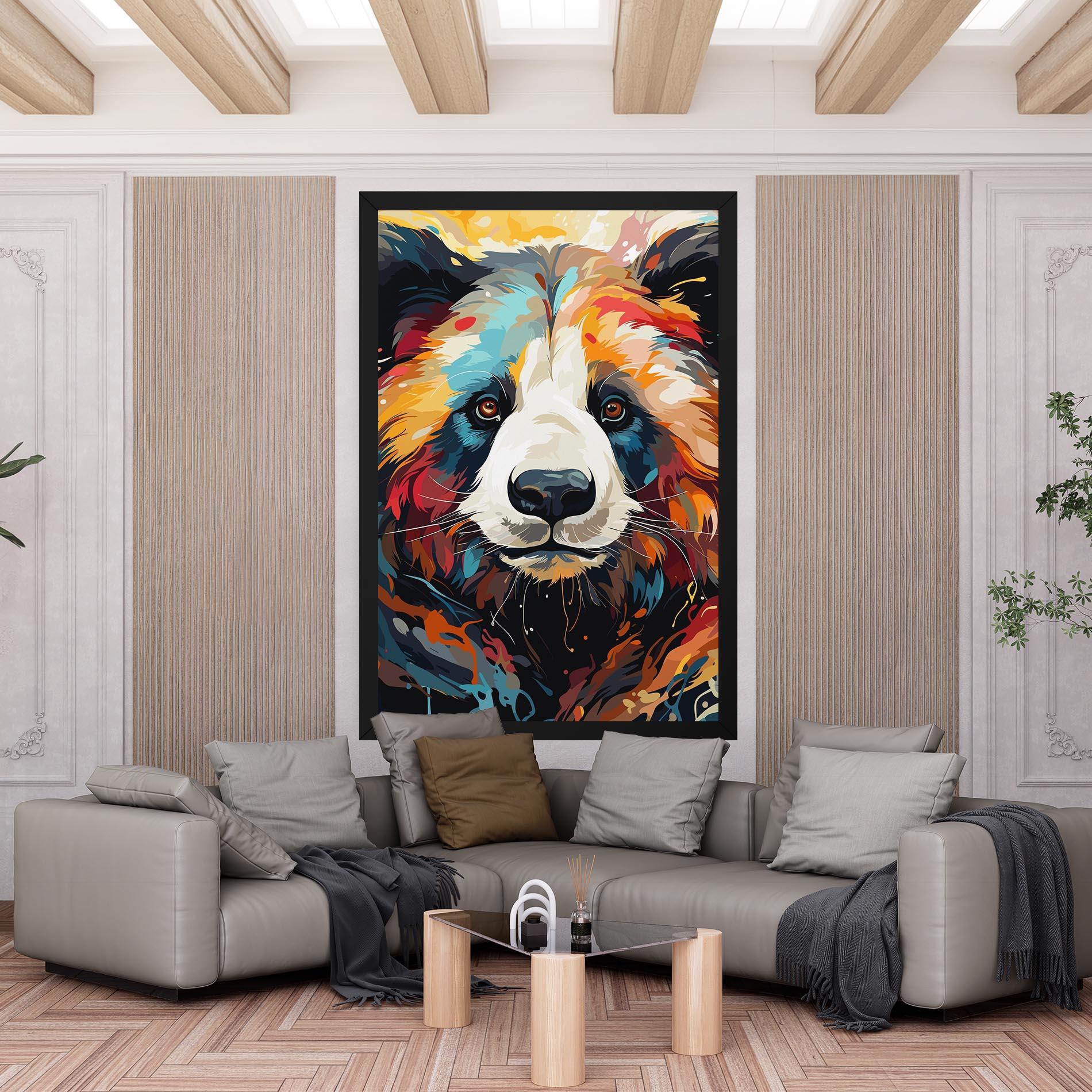 Vászonkép Cream Color Bear mockup 6