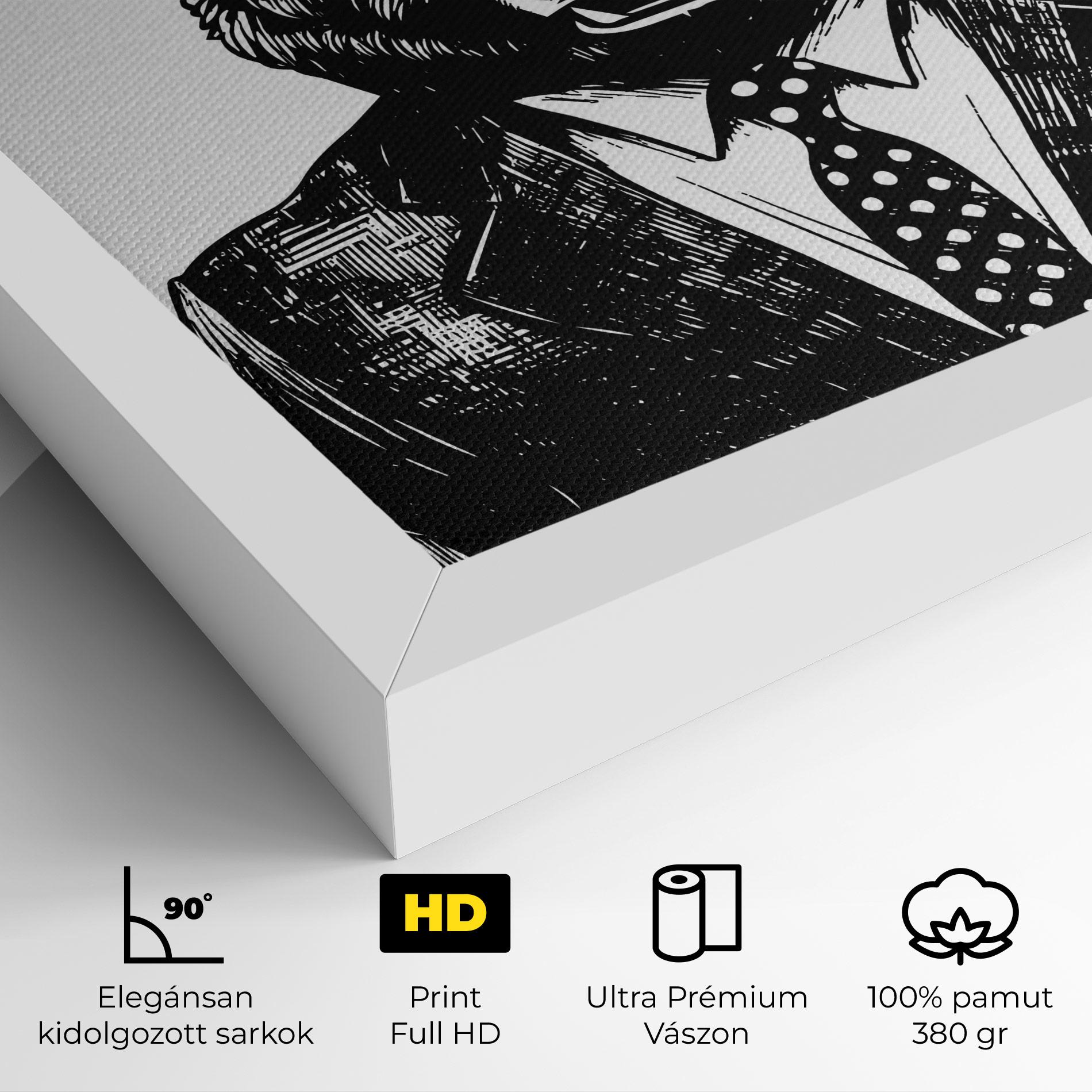 Vászonkép Bear In Suit mockup 4