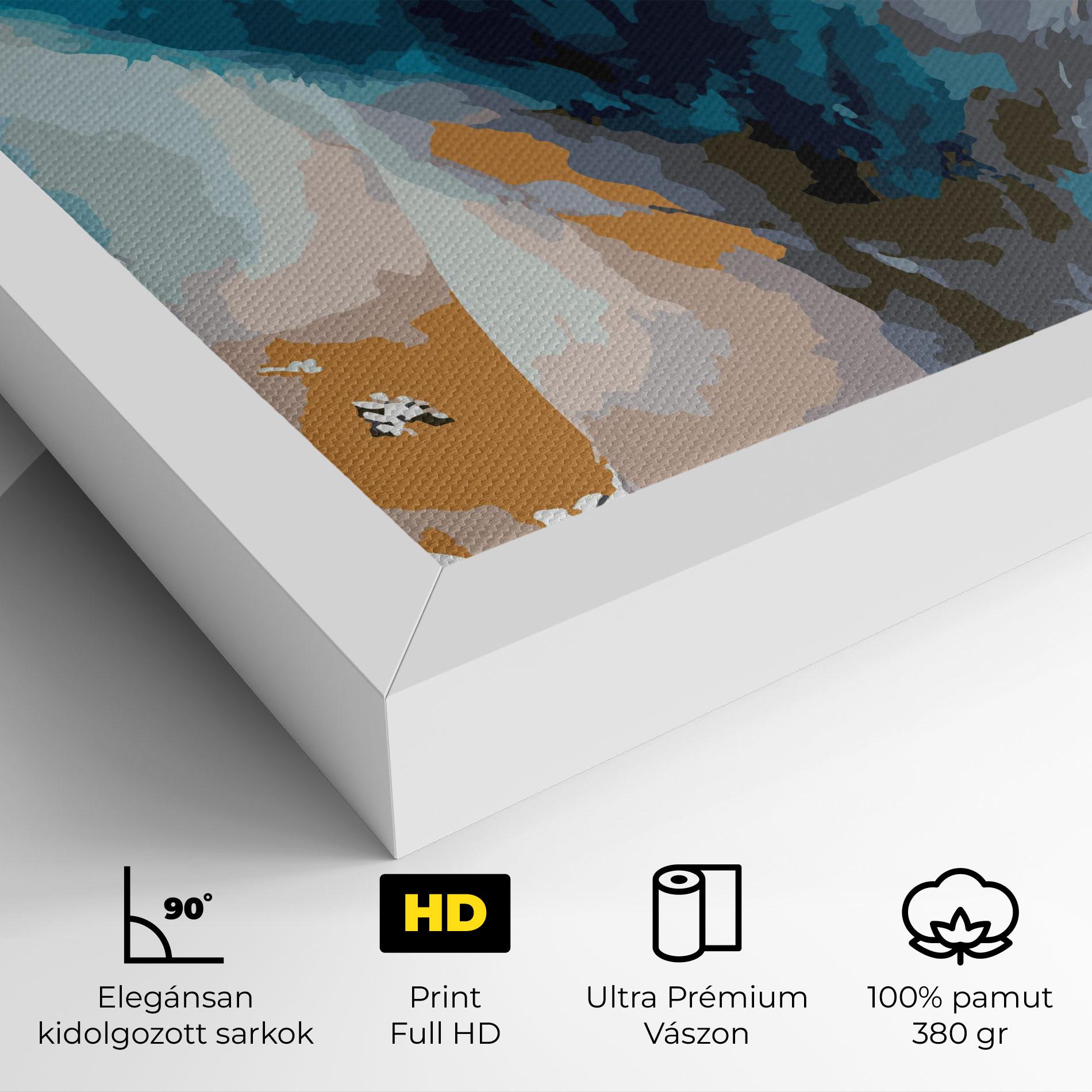 Vászonkép Beautiful Icebear mockup 4