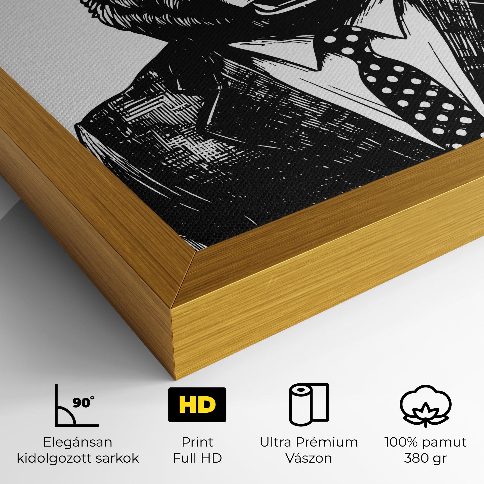 Vászonkép Bear In Suit mockup 4