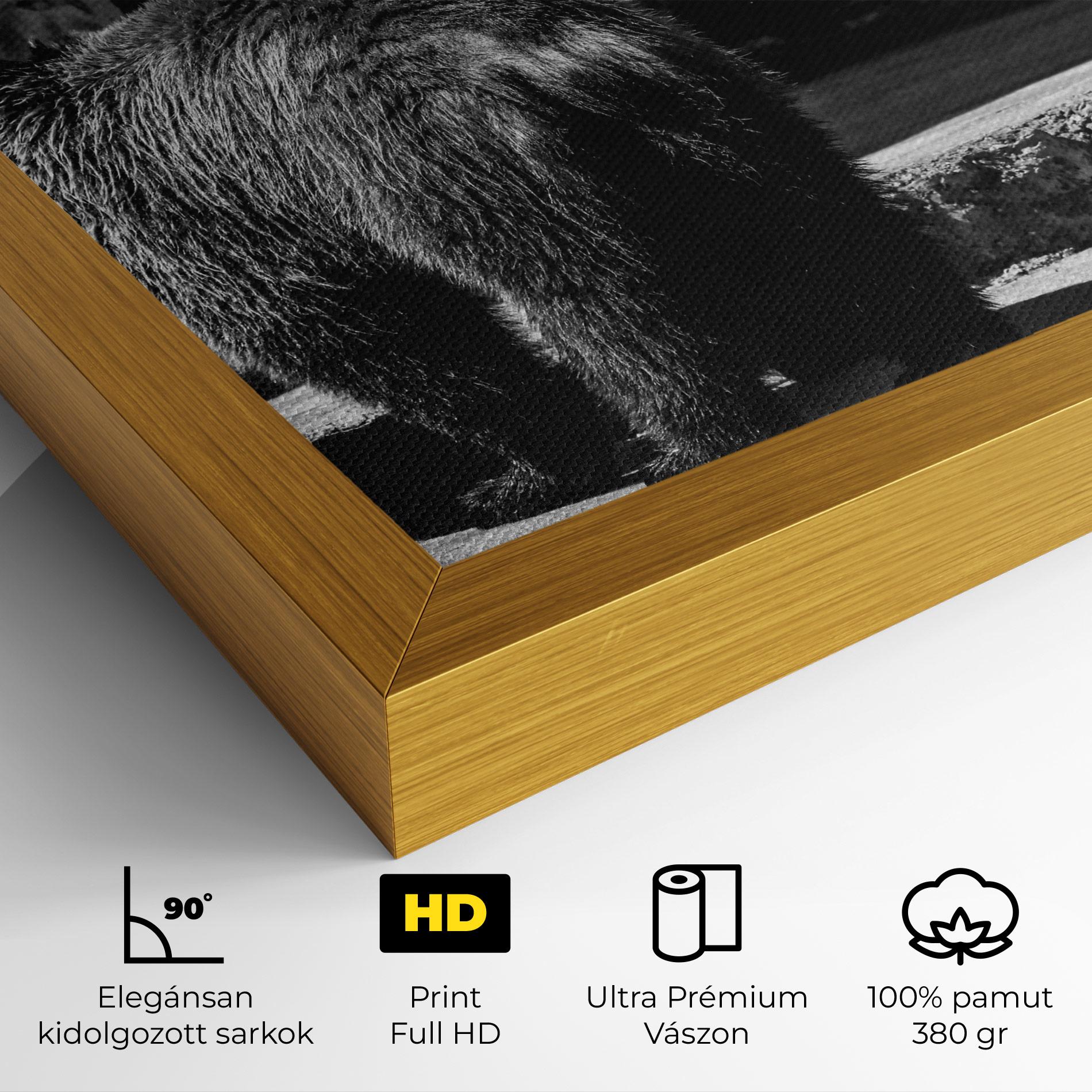 Vászonkép Grey Bear mockup 4