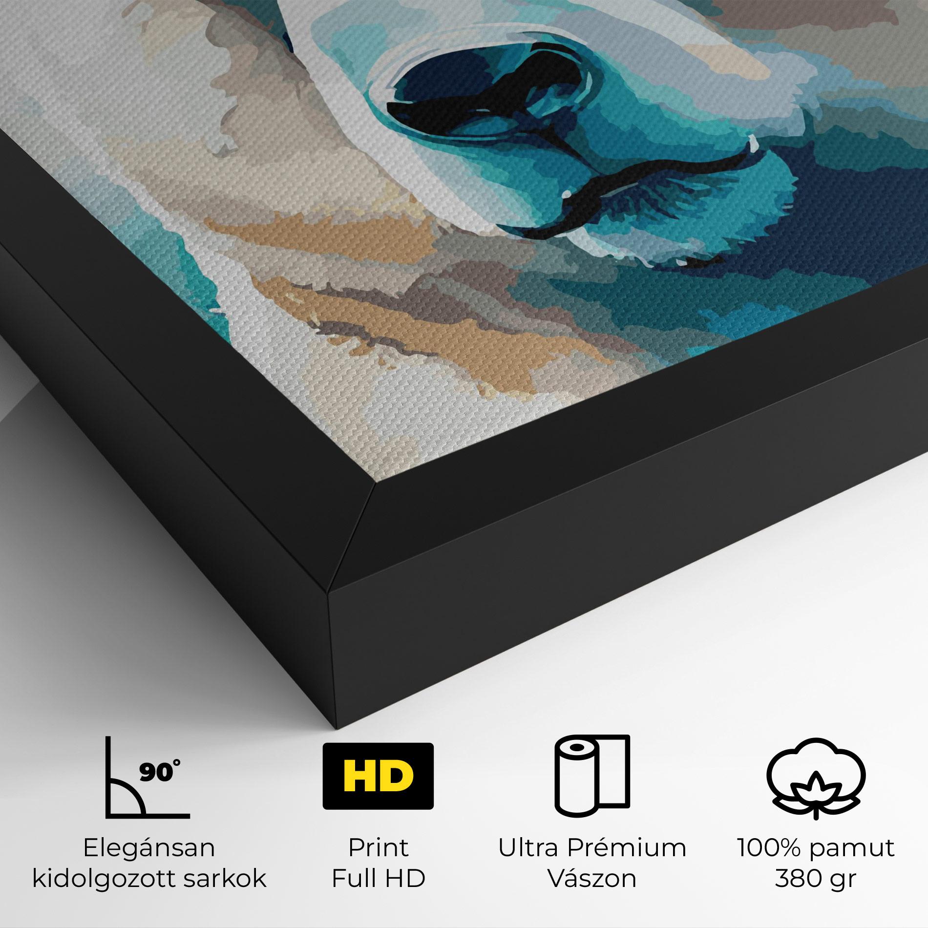 Vászonkép Big Watercolor Bear mockup 4