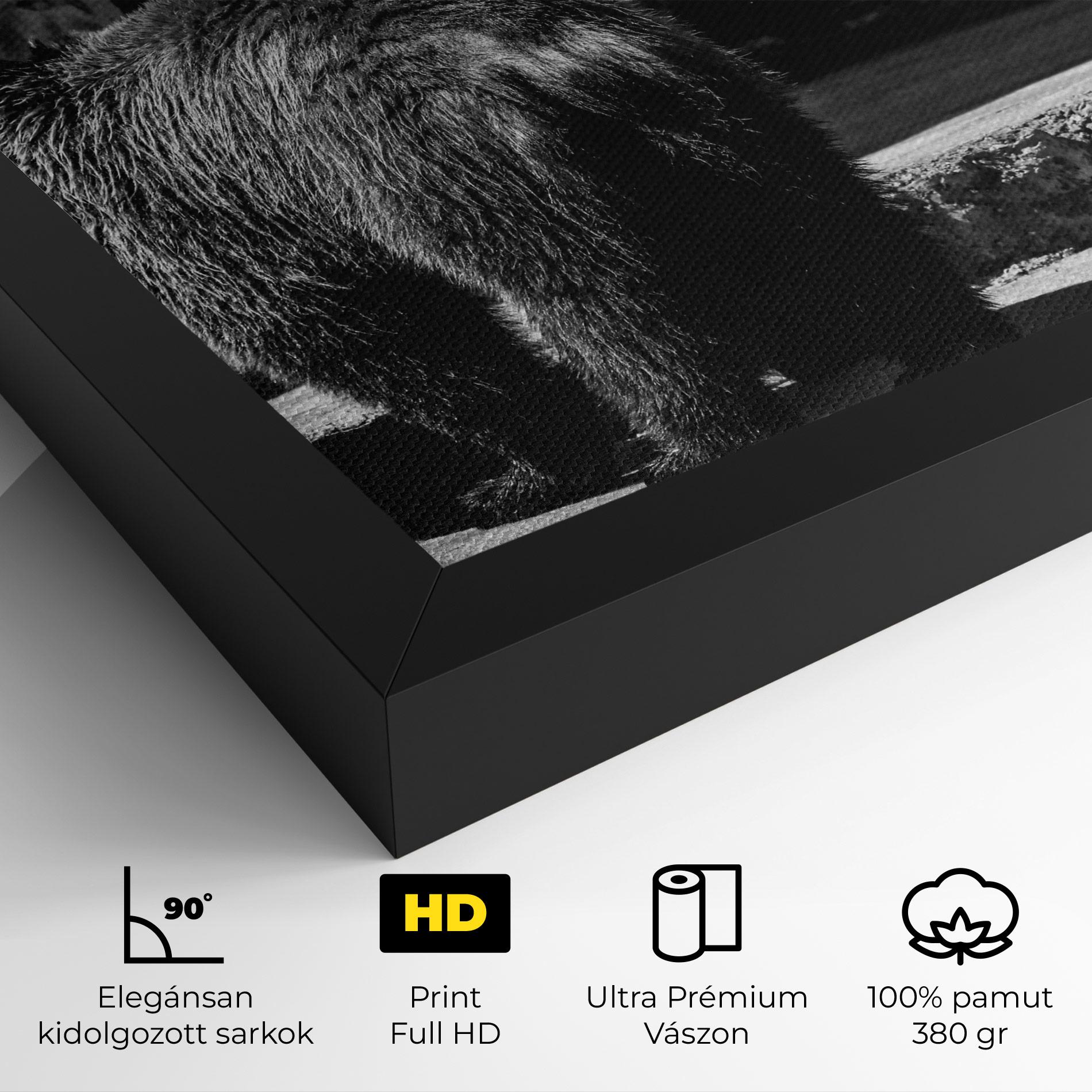Vászonkép Grey Bear mockup 4