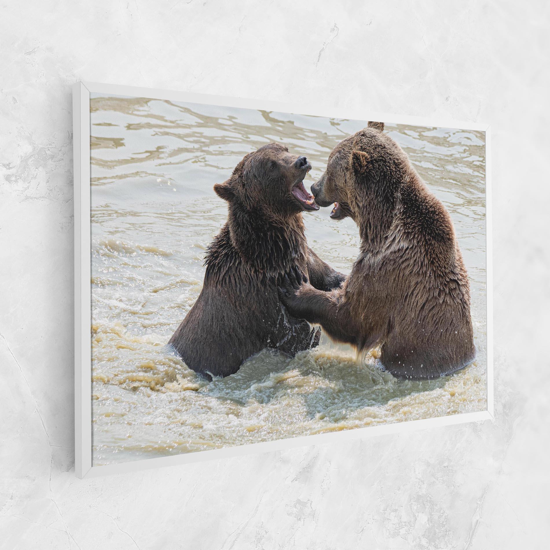Vászonkép Bears Fighting mockup 1