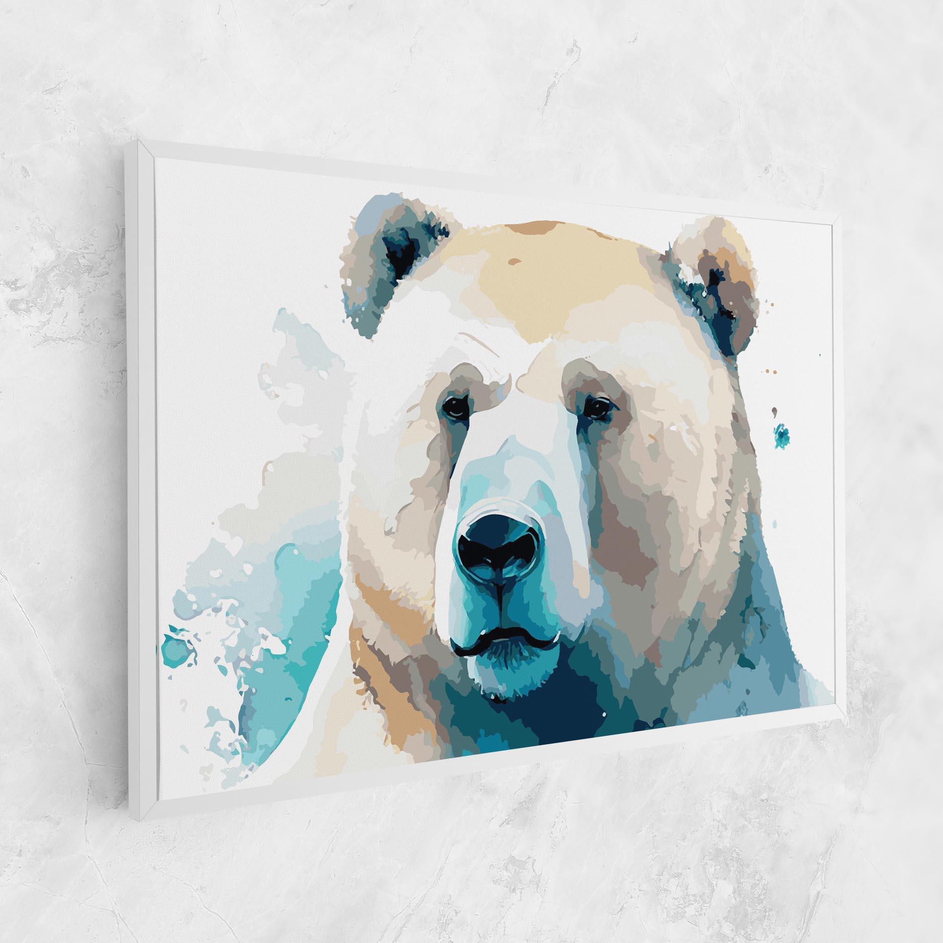Vászonkép Big Watercolor Bear mockup 1