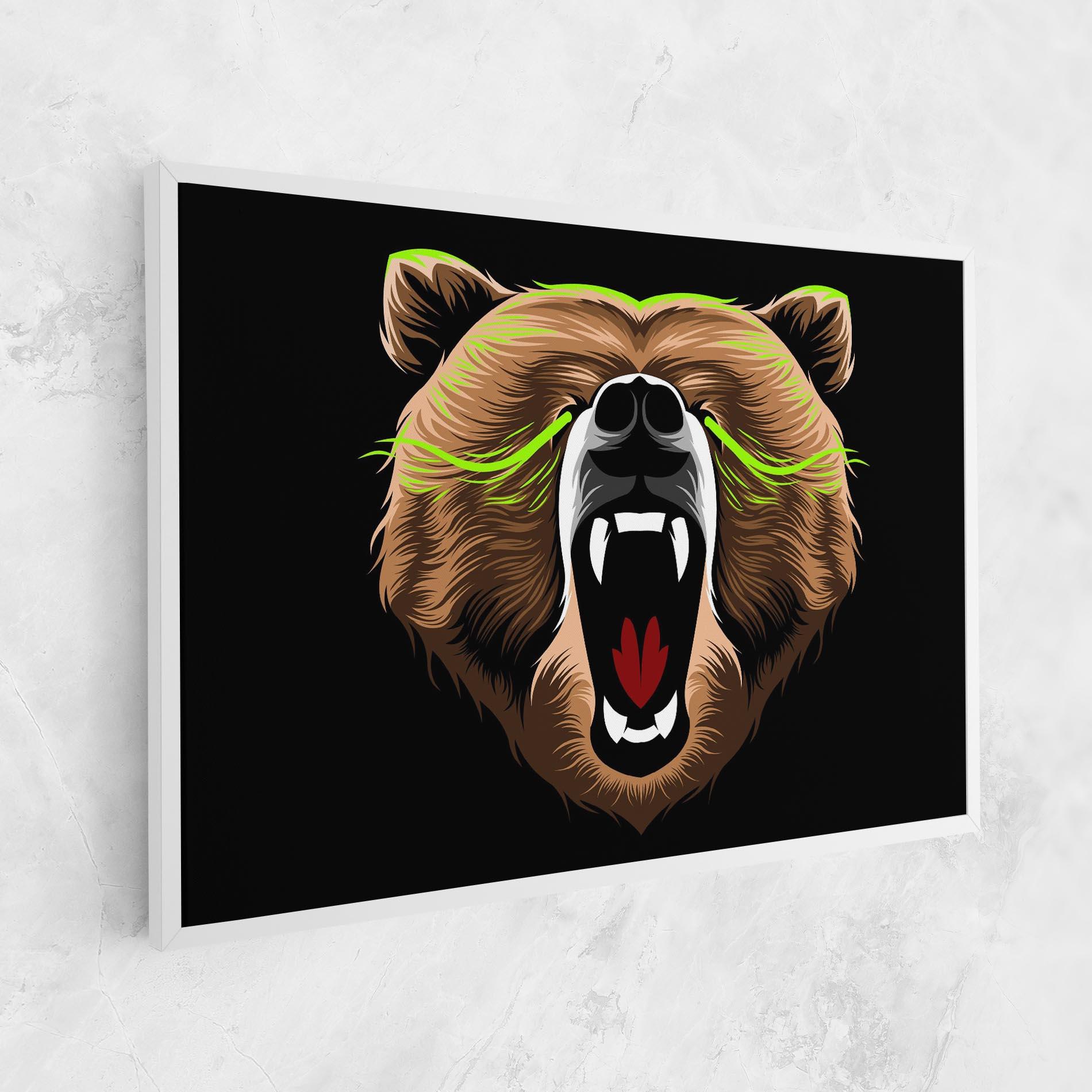 Vászonkép Green Line Bear mockup 1