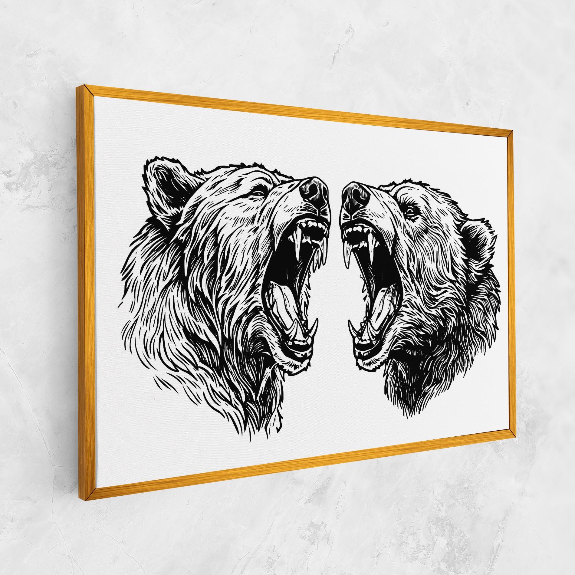 Vászonkép Bear Bite mockup 1