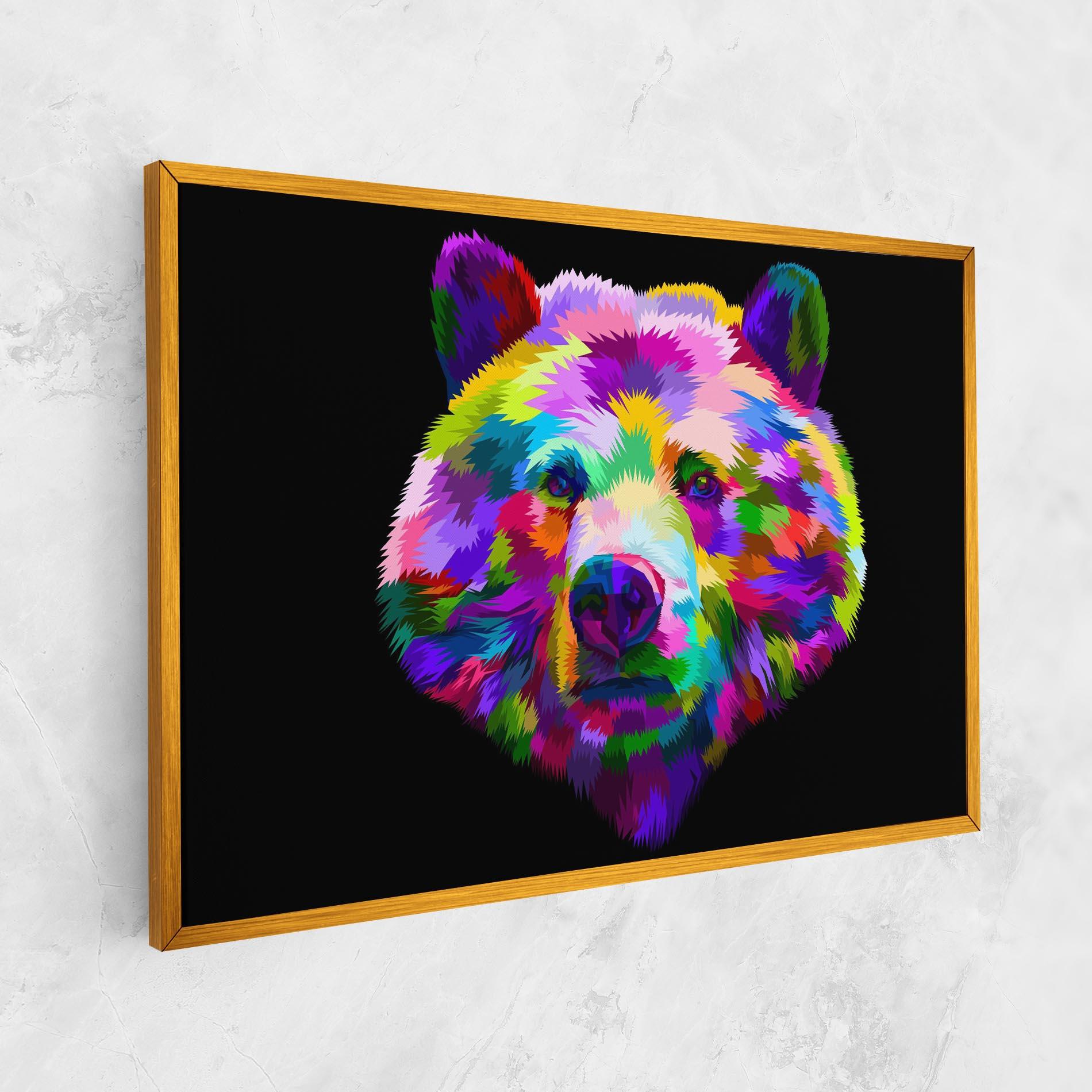 Vászonkép Bear Head Art mockup 1