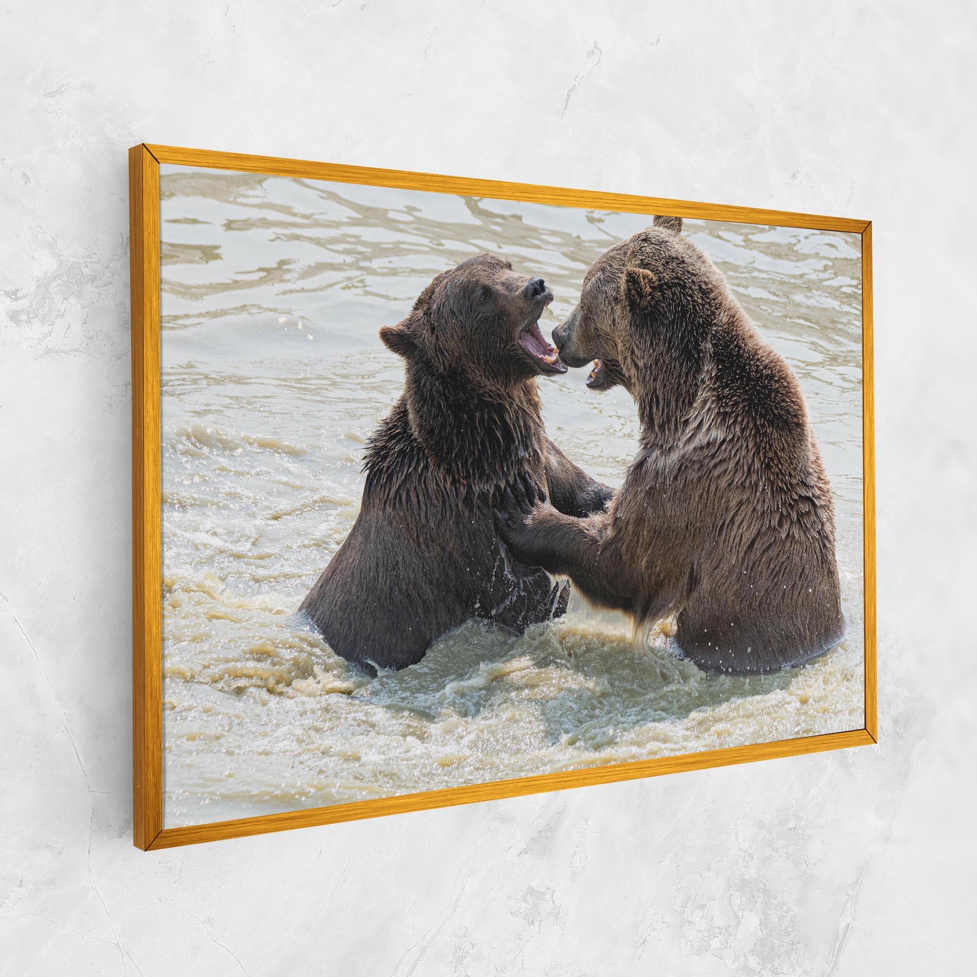 Vászonkép Bears Fighting mockup 1