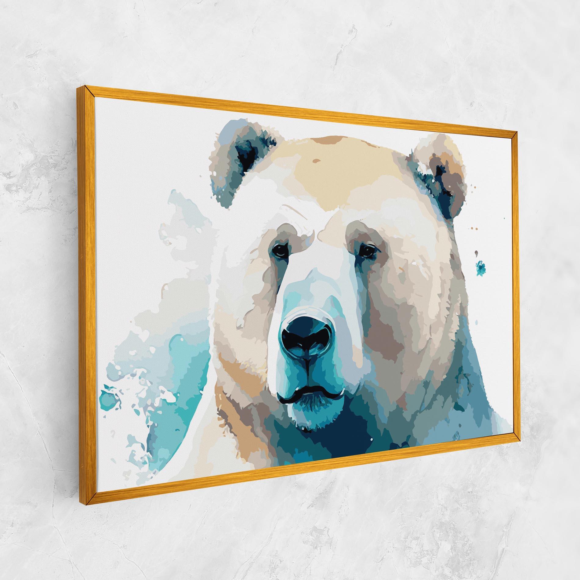 Vászonkép Big Watercolor Bear mockup 1