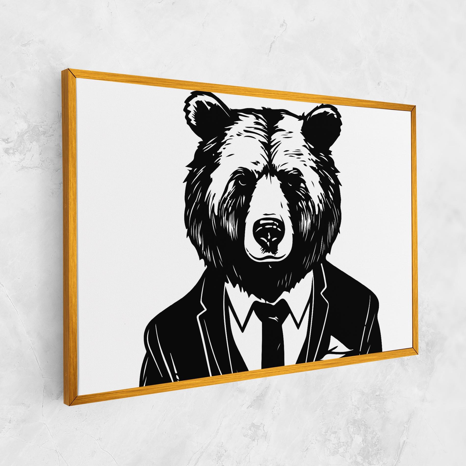Vászonkép Business Bear mockup 1