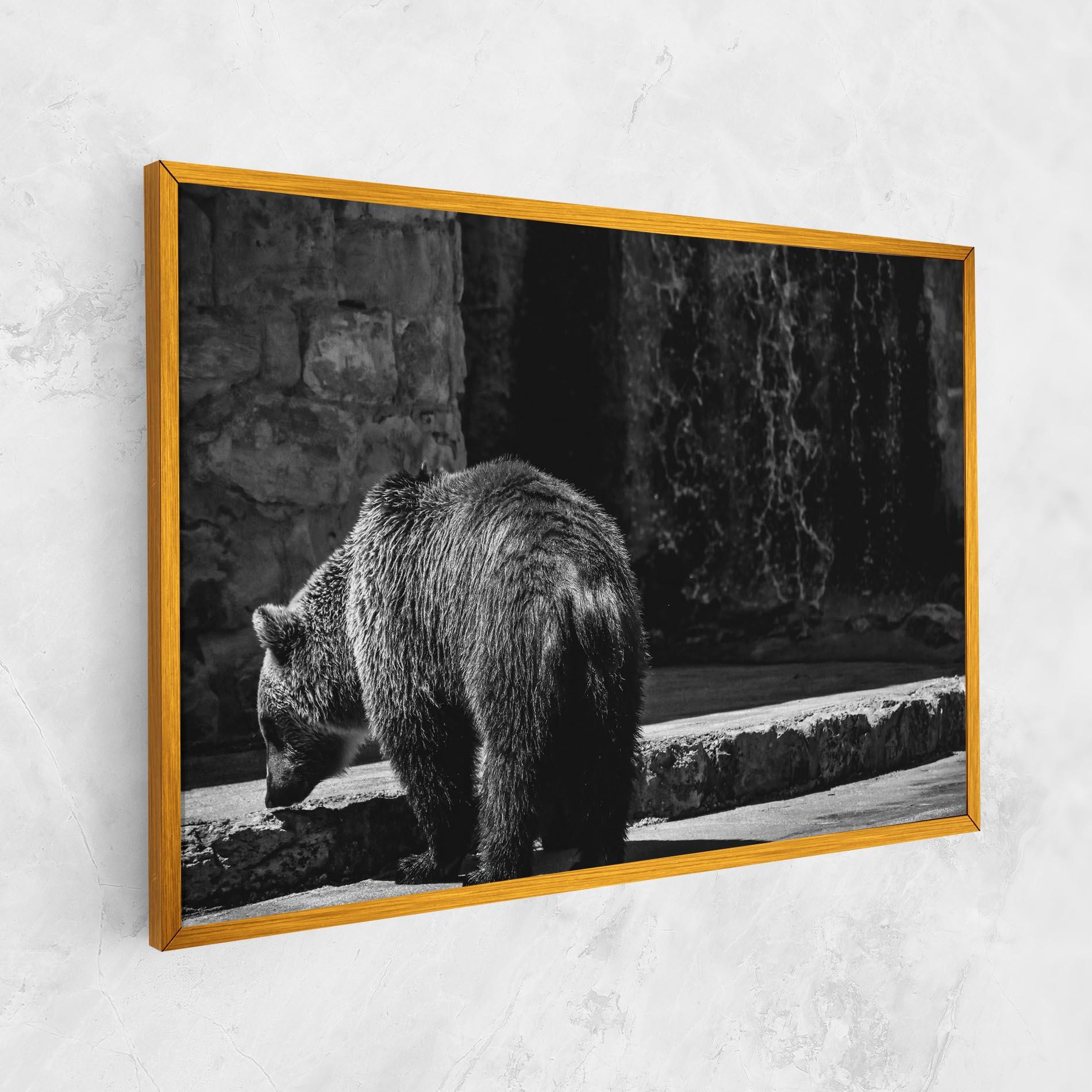 Vászonkép Grey Bear mockup 1