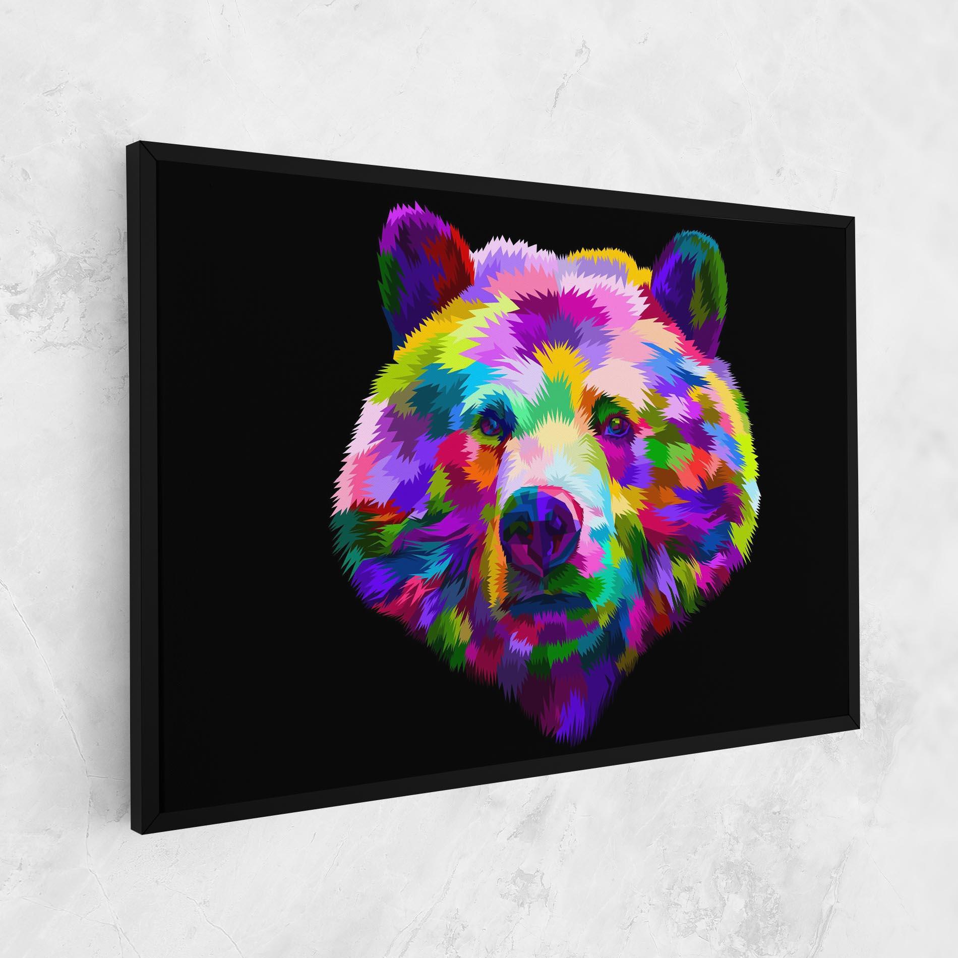 Vászonkép Bear Head Art mockup 1