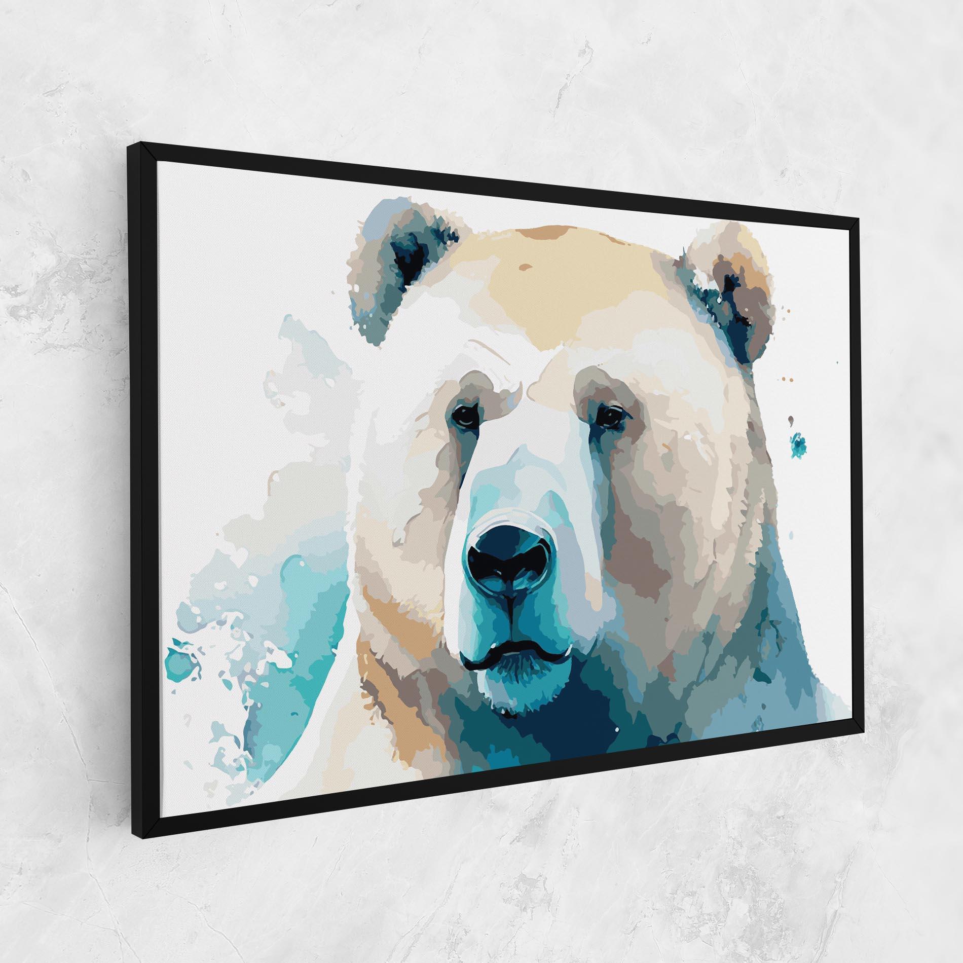 Vászonkép Big Watercolor Bear mockup 1