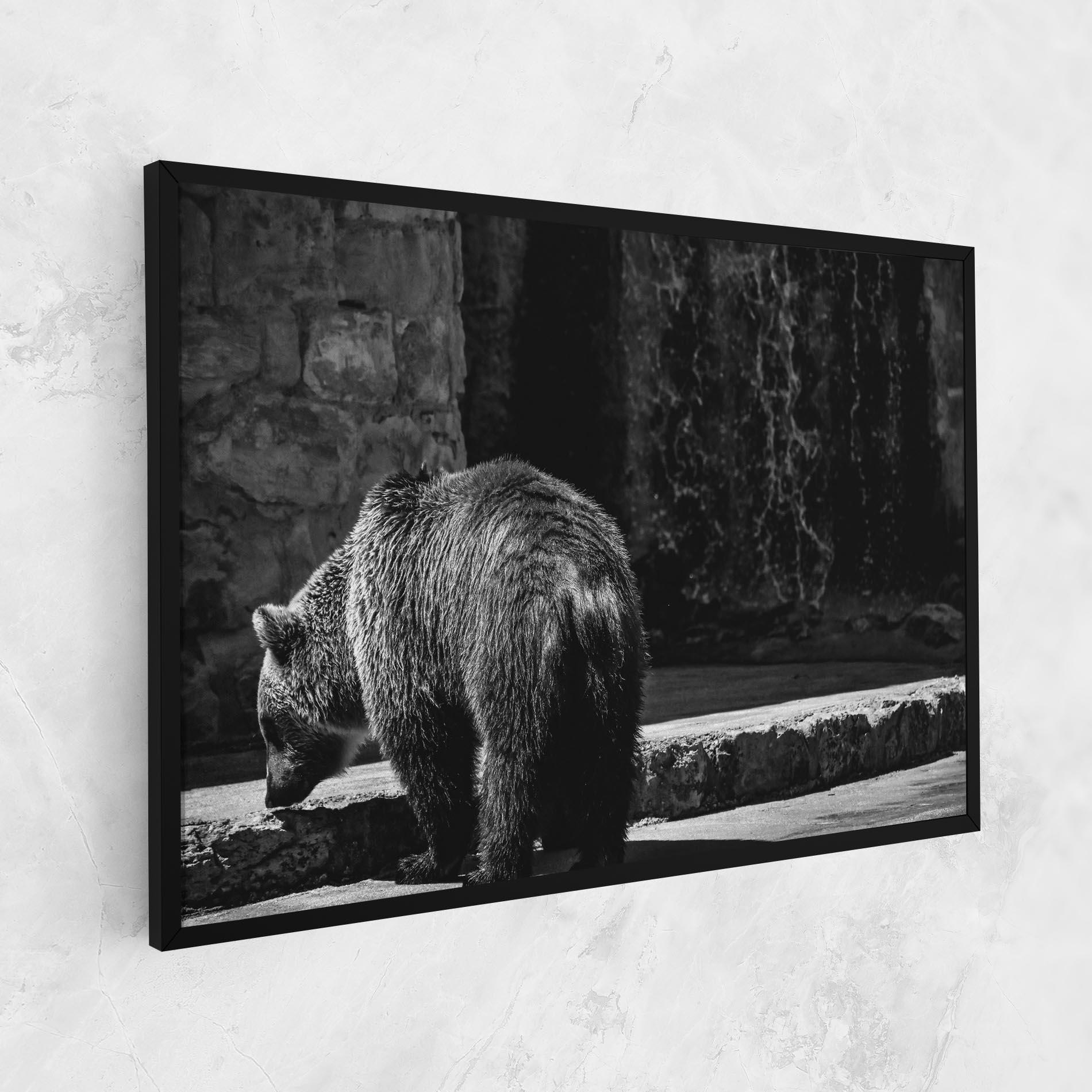 Vászonkép Grey Bear mockup 1