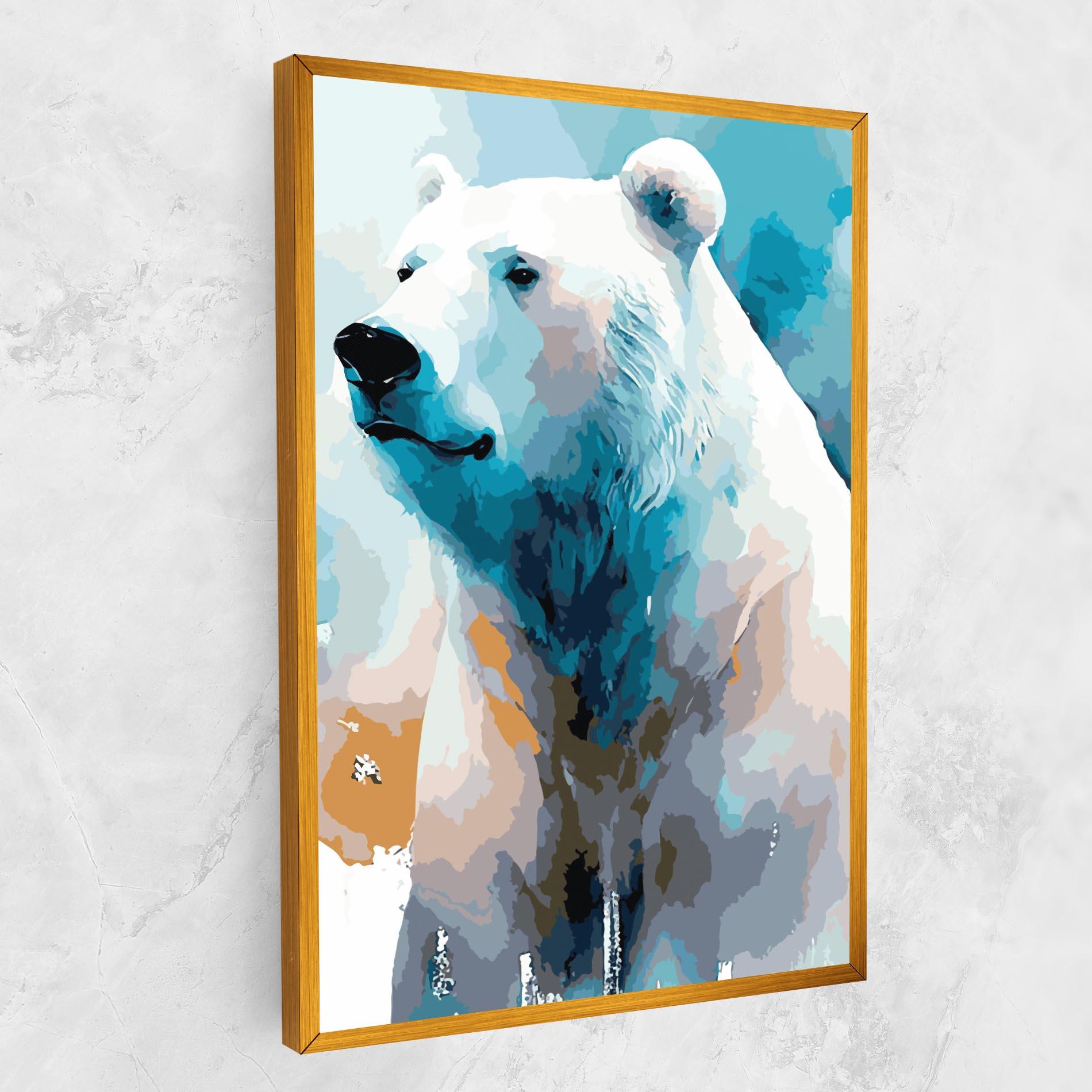 Vászonkép Beautiful Icebear mockup 1