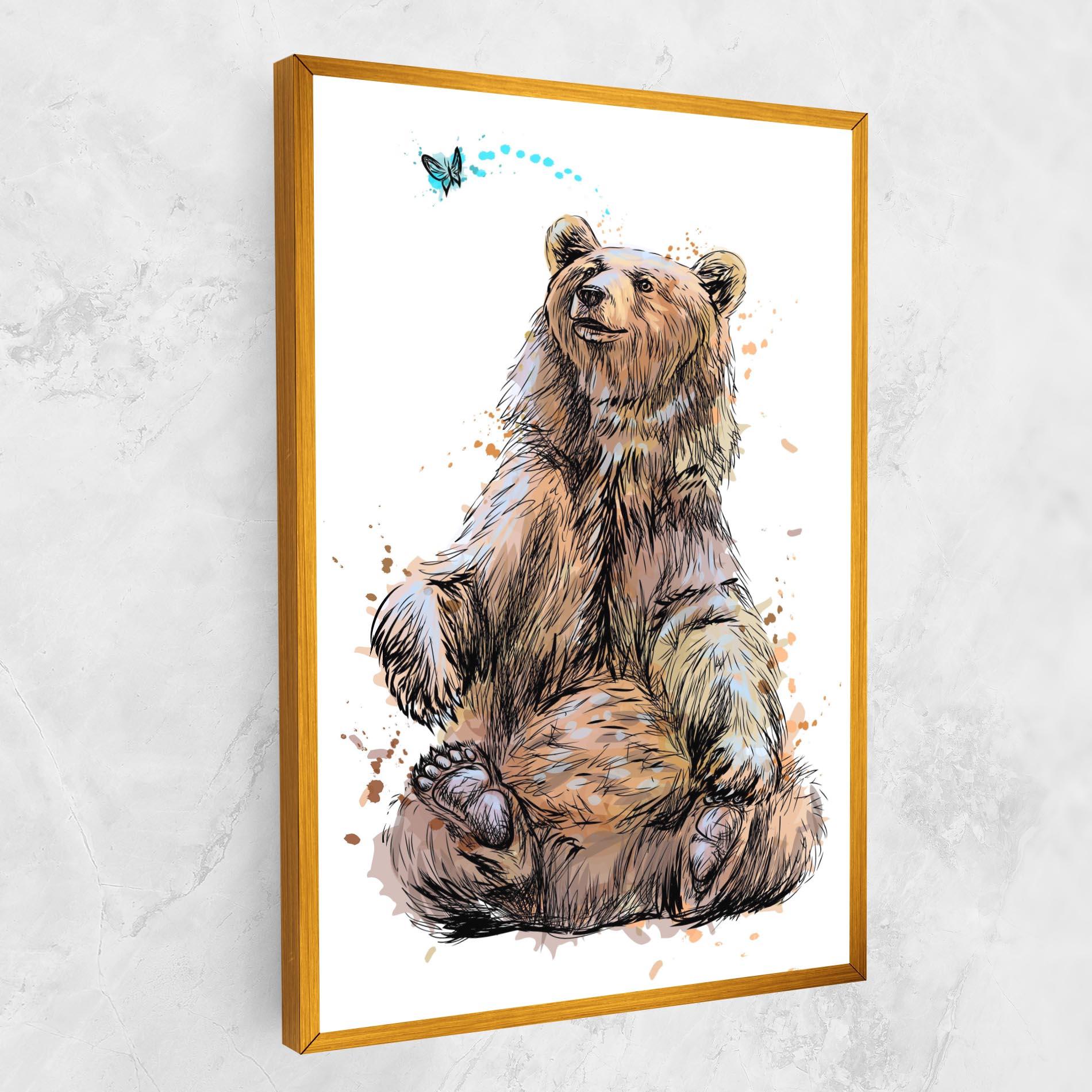 Vászonkép Butterfly Bear mockup 1