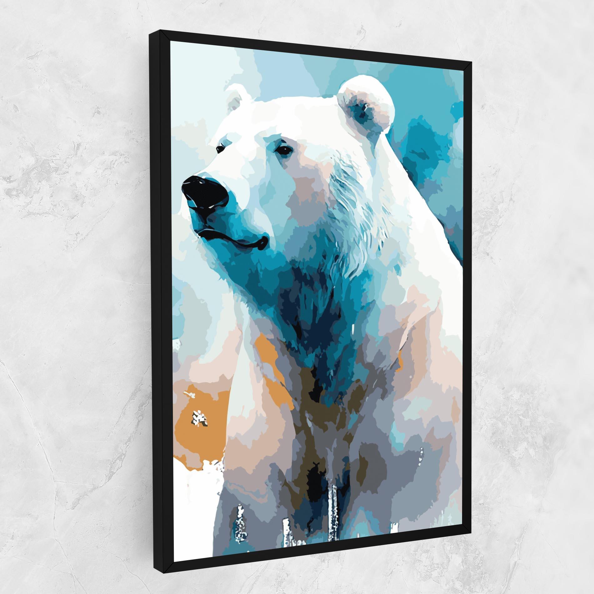 Vászonkép Beautiful Icebear mockup 1