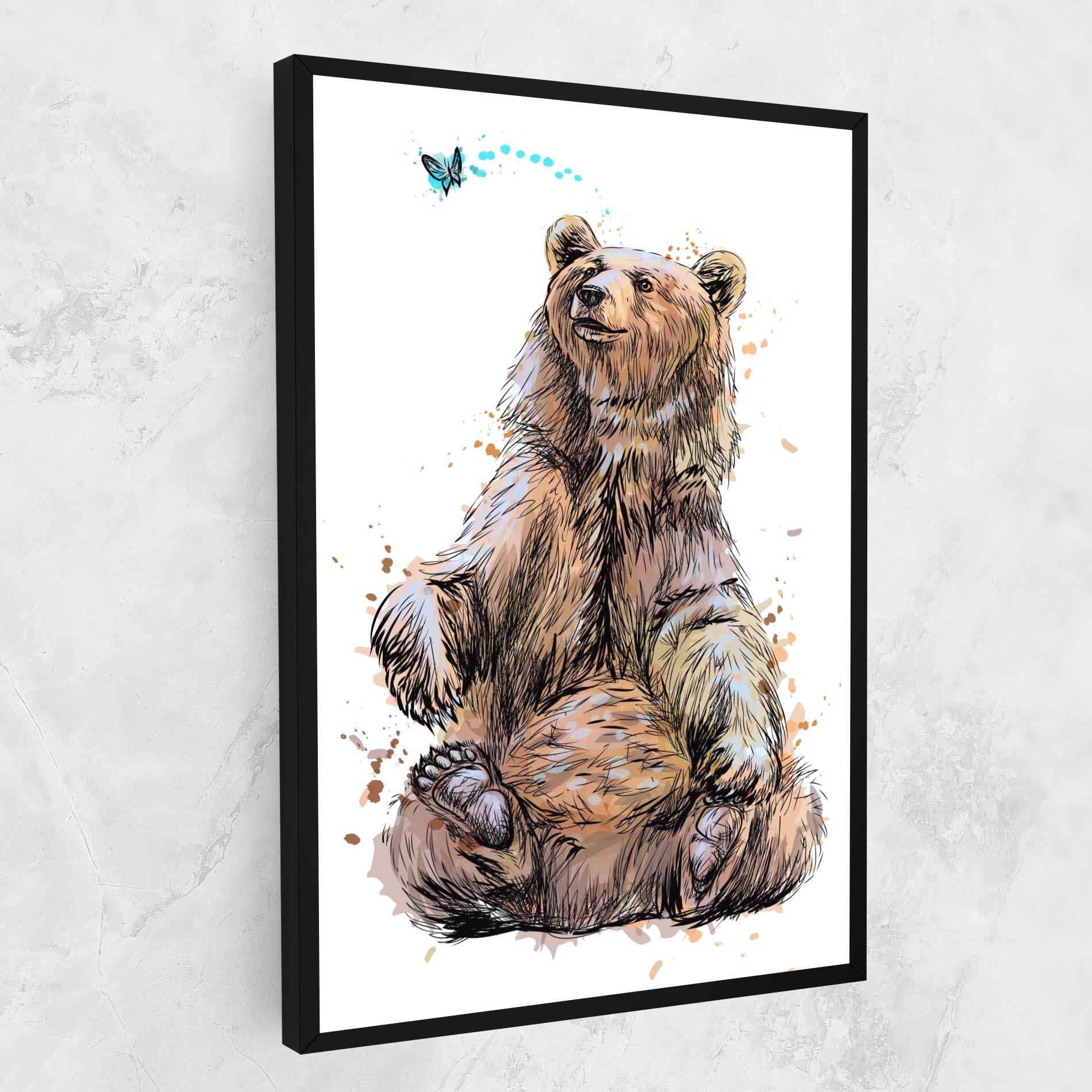 Vászonkép Butterfly Bear mockup 1