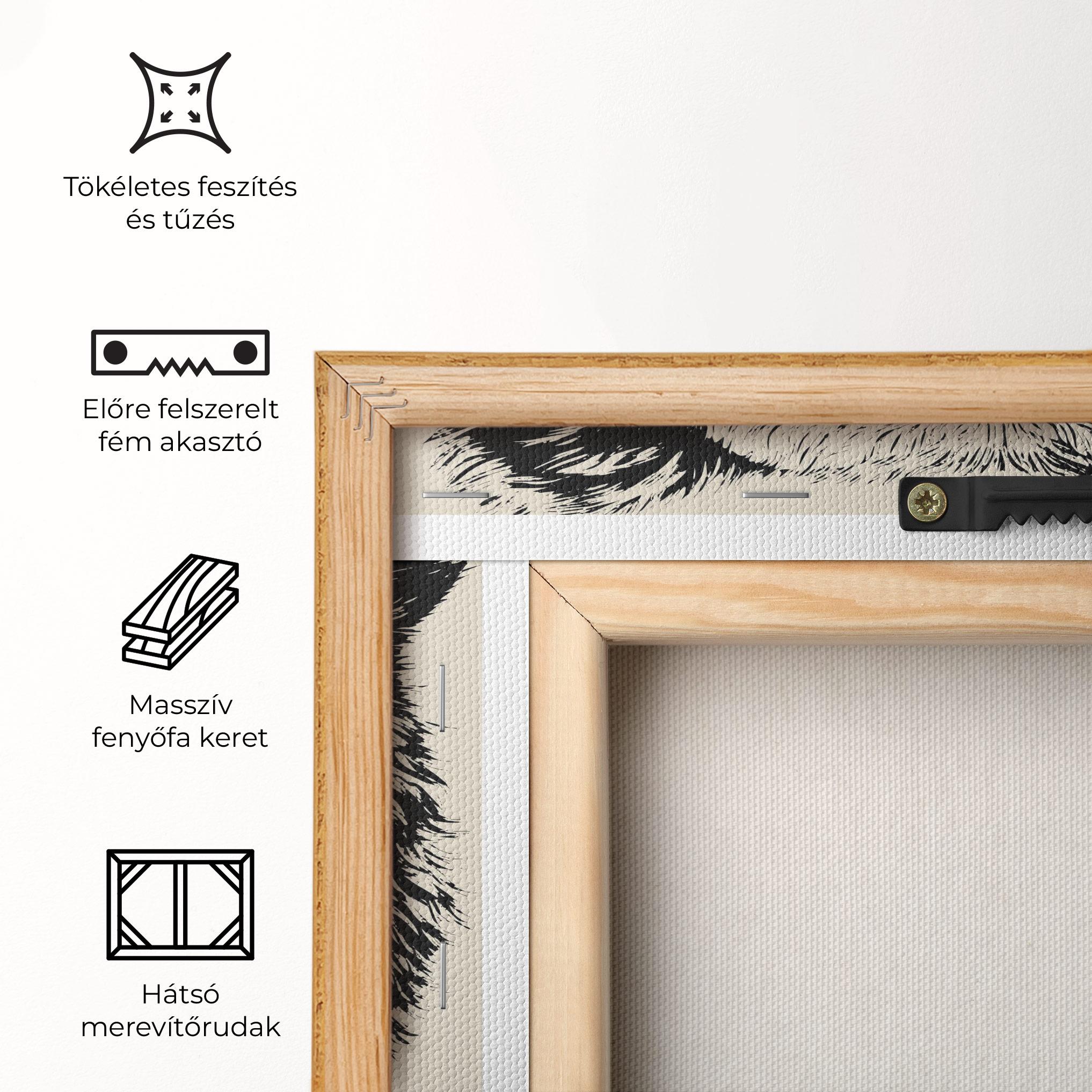 Vászonkép Cream Head Bear mockup 5