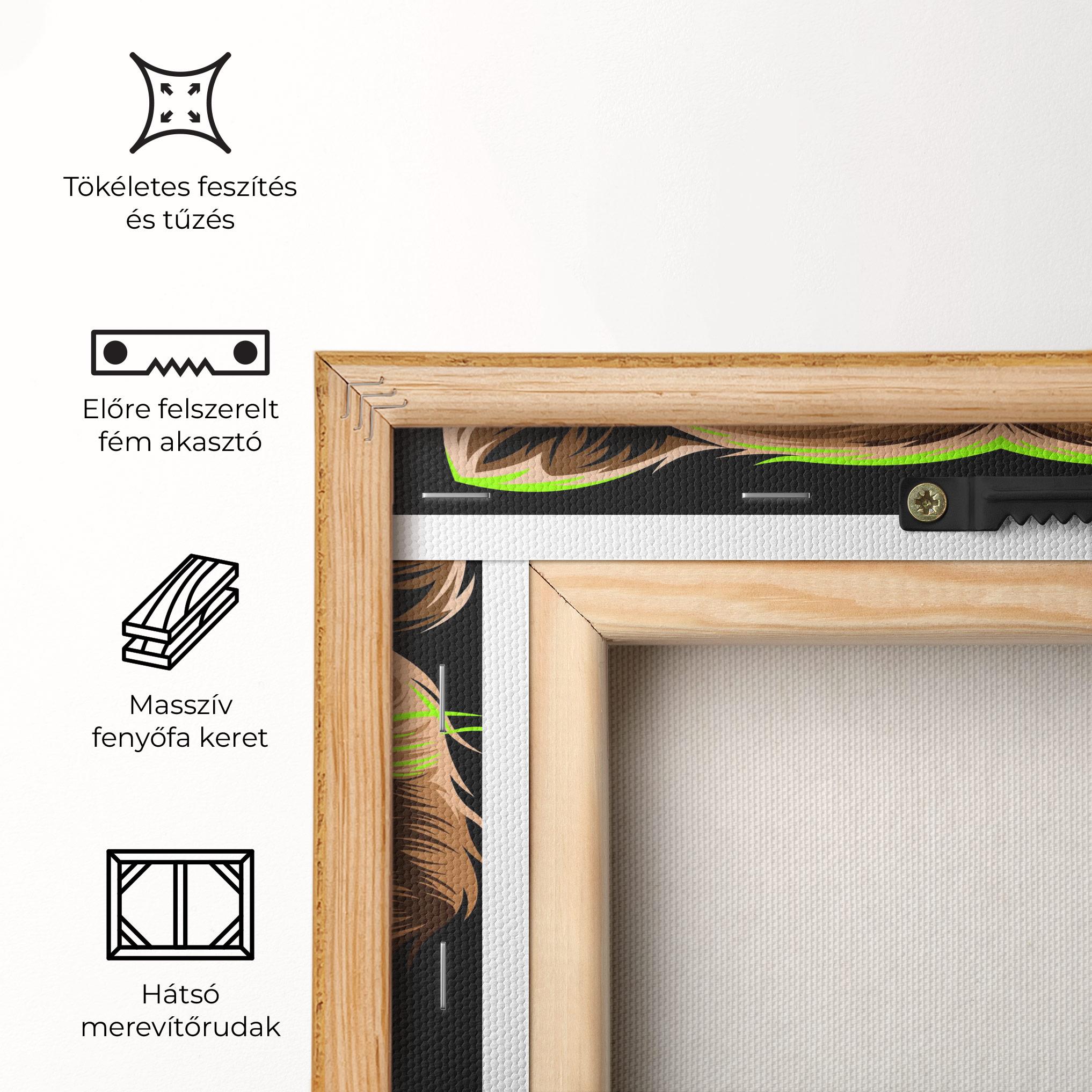 Vászonkép Green Line Bear mockup 5