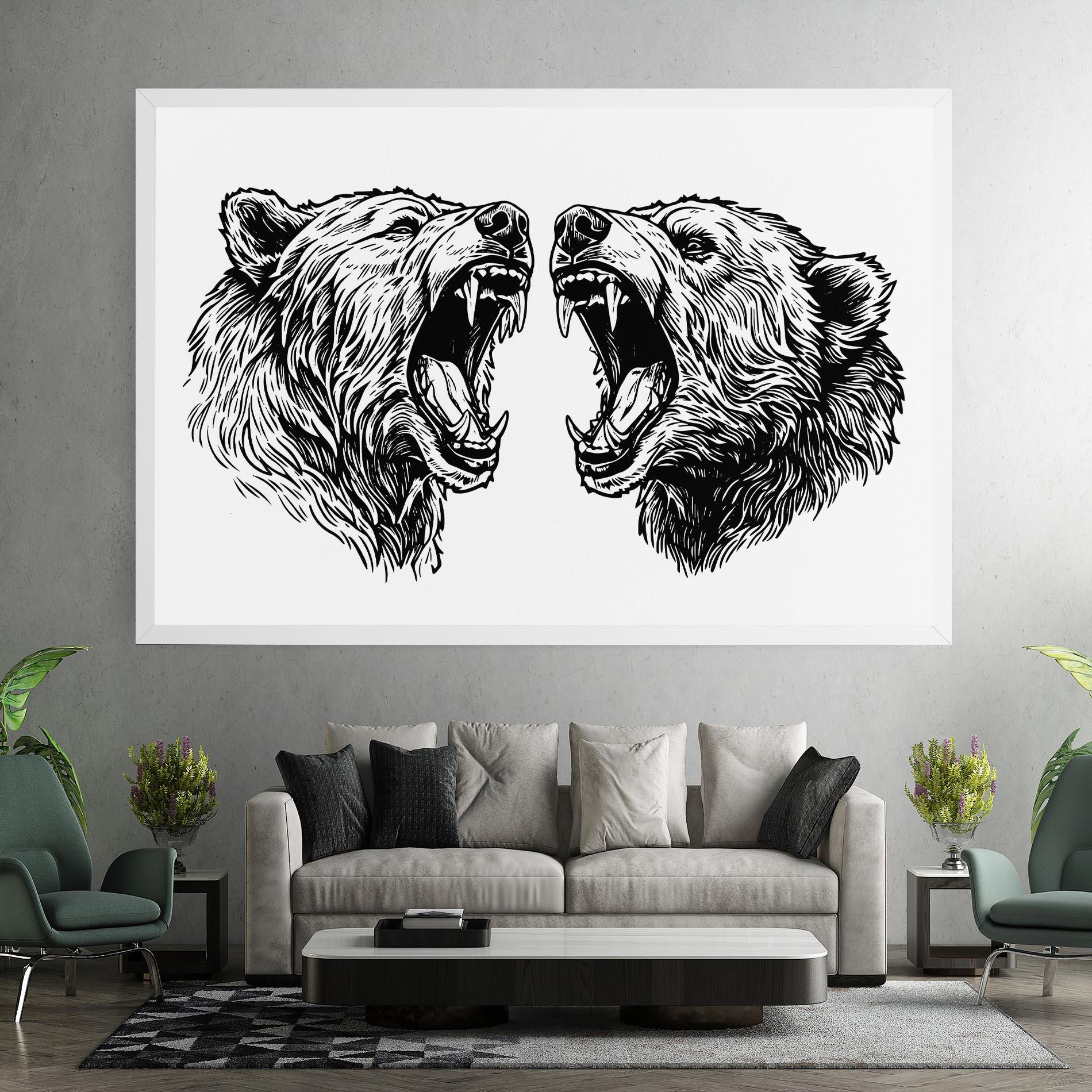 Vászonkép Bear Bite mockup 7