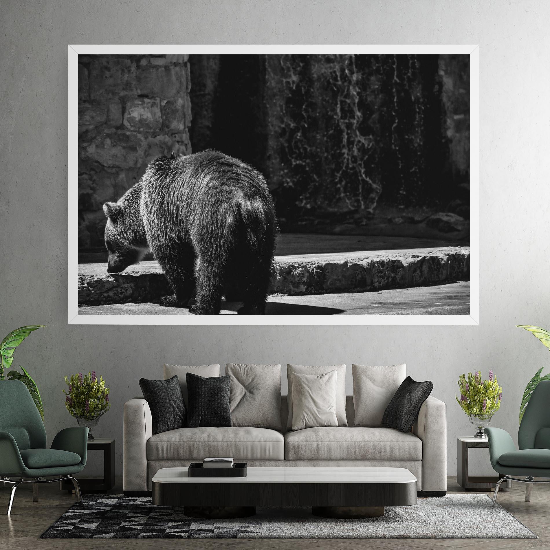 Vászonkép Grey Bear mockup 7