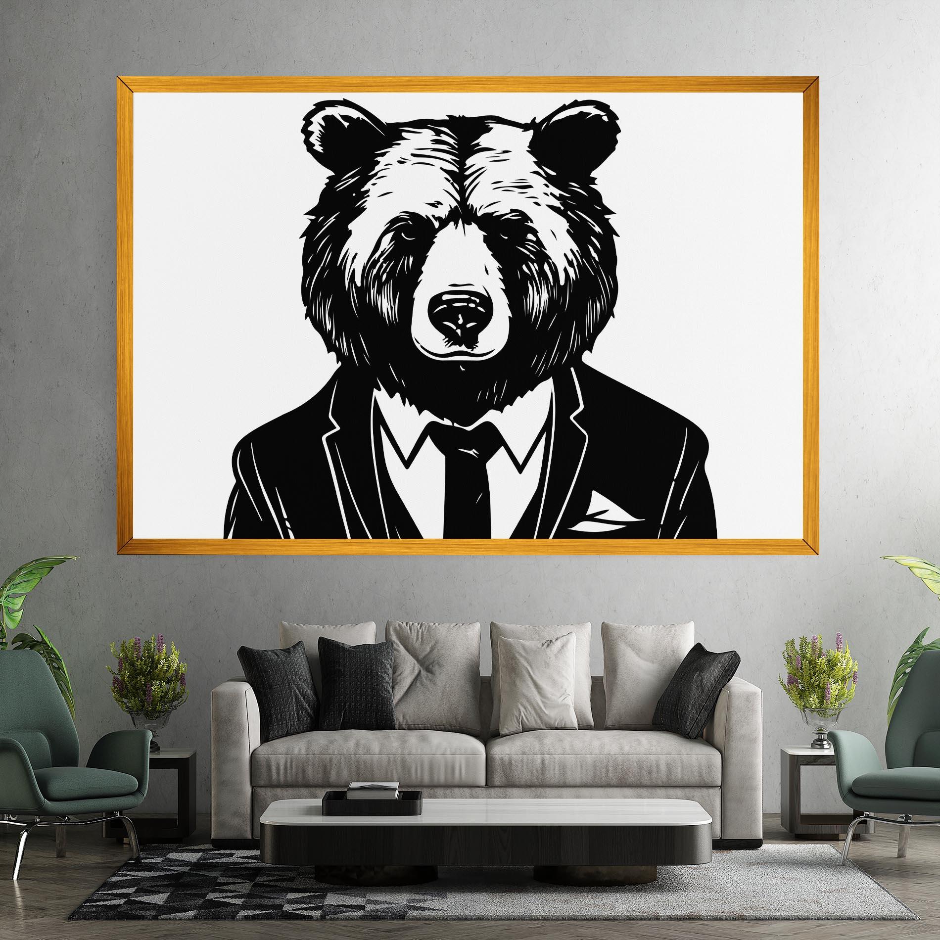 Vászonkép Business Bear mockup 7