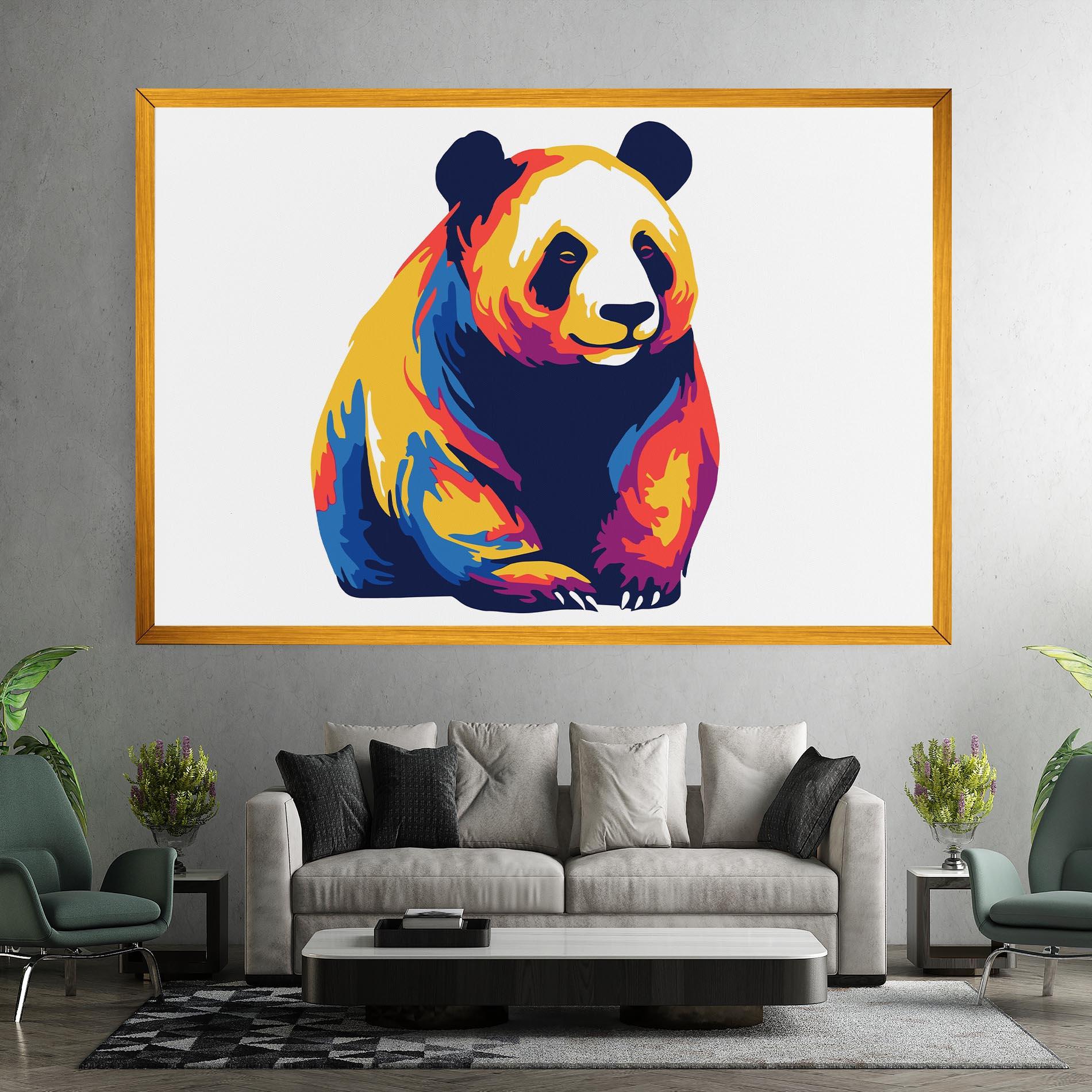 Vászonkép Cute Panda mockup 7