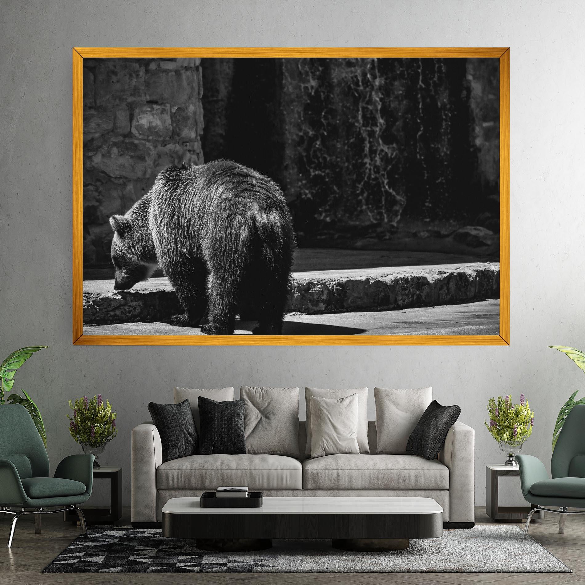 Vászonkép Grey Bear mockup 7