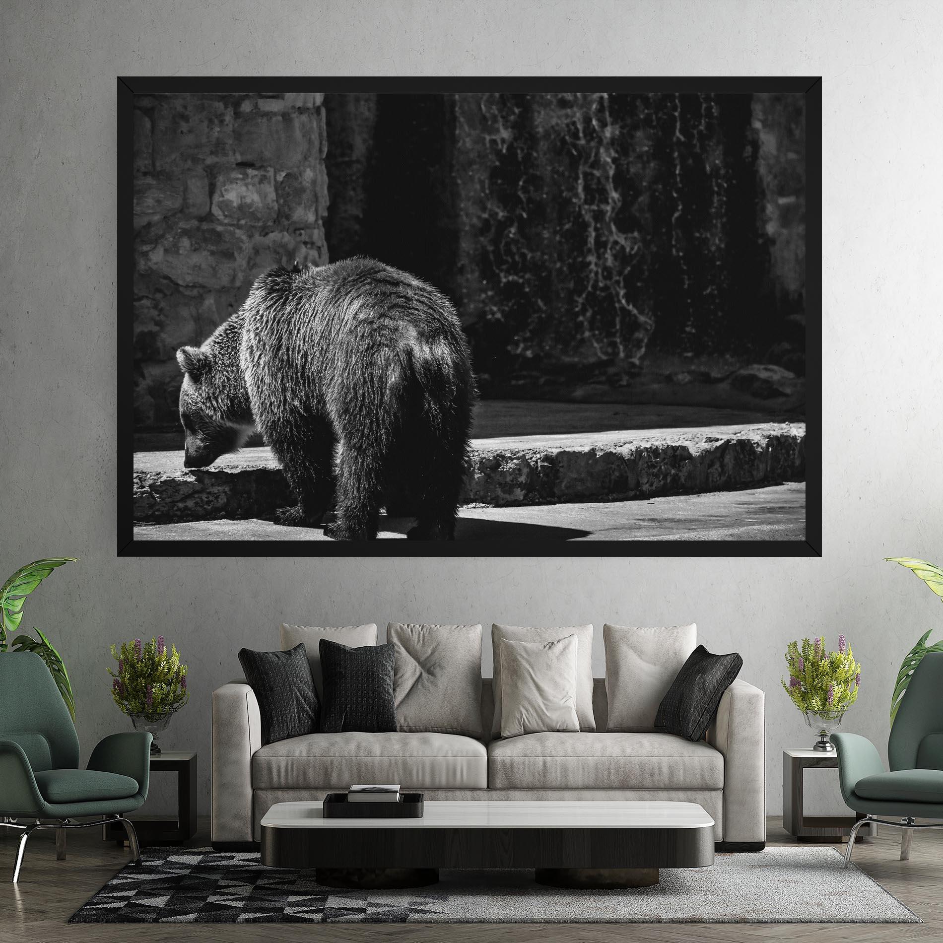Vászonkép Grey Bear mockup 7