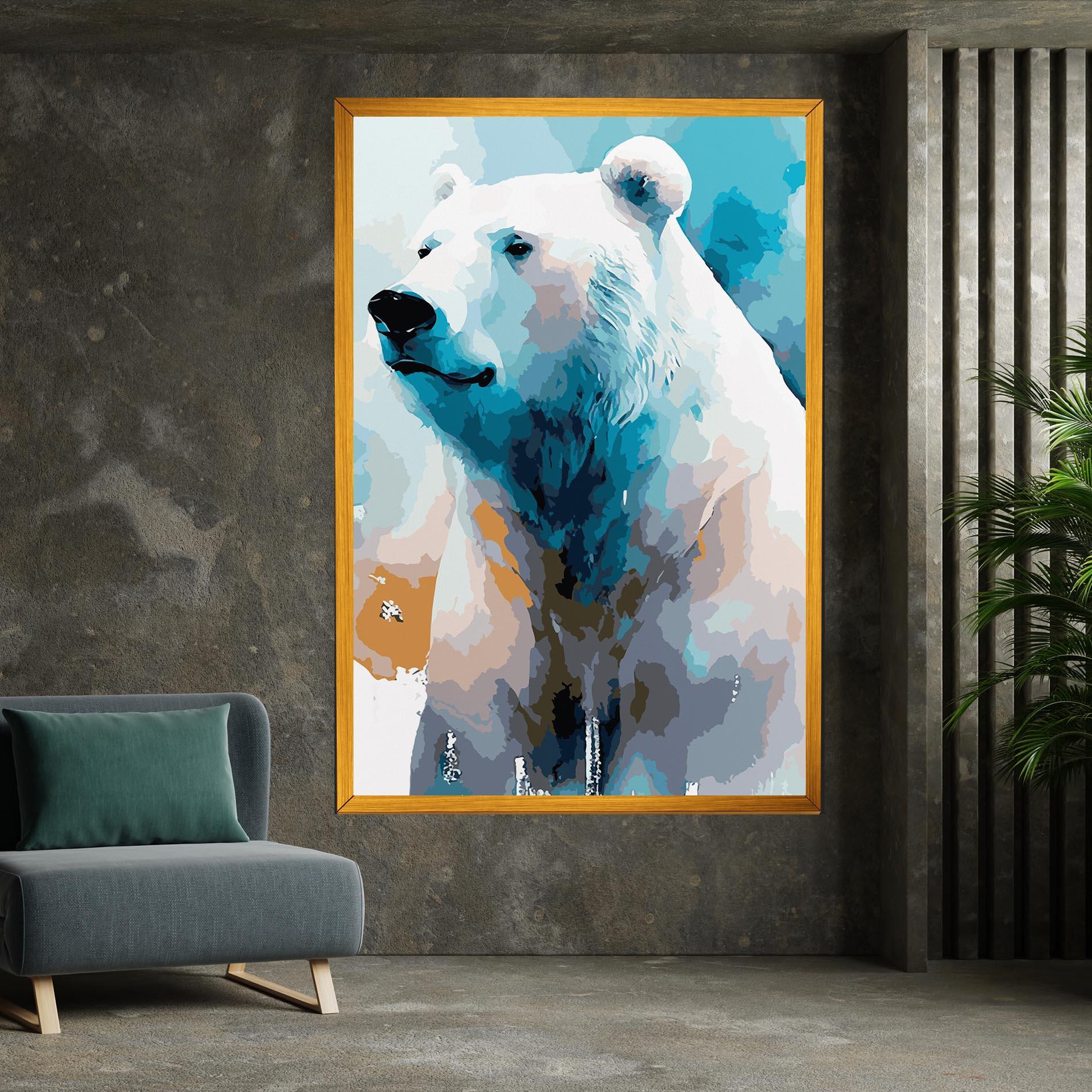 Vászonkép Beautiful Icebear mockup 7