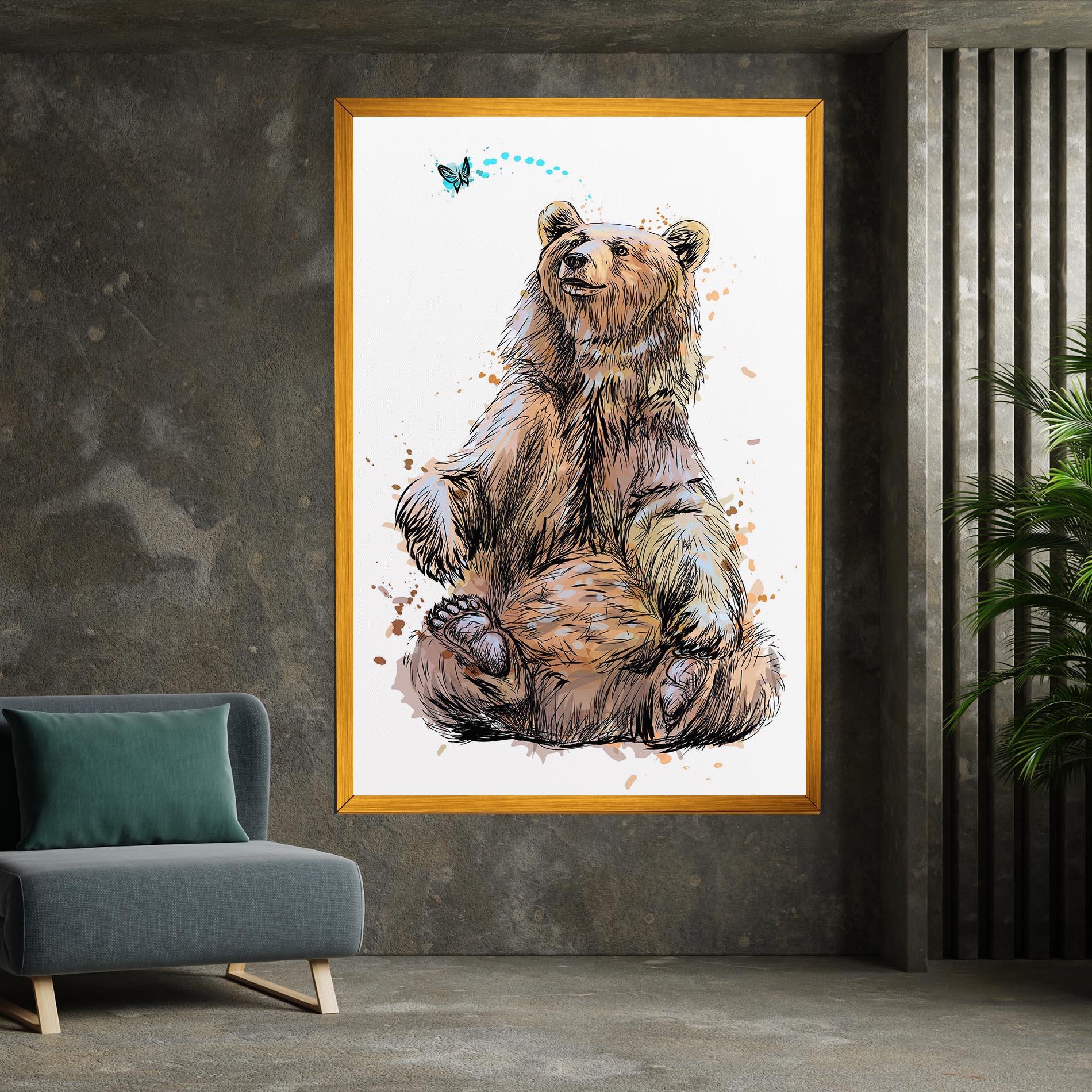 Vászonkép Butterfly Bear mockup 7