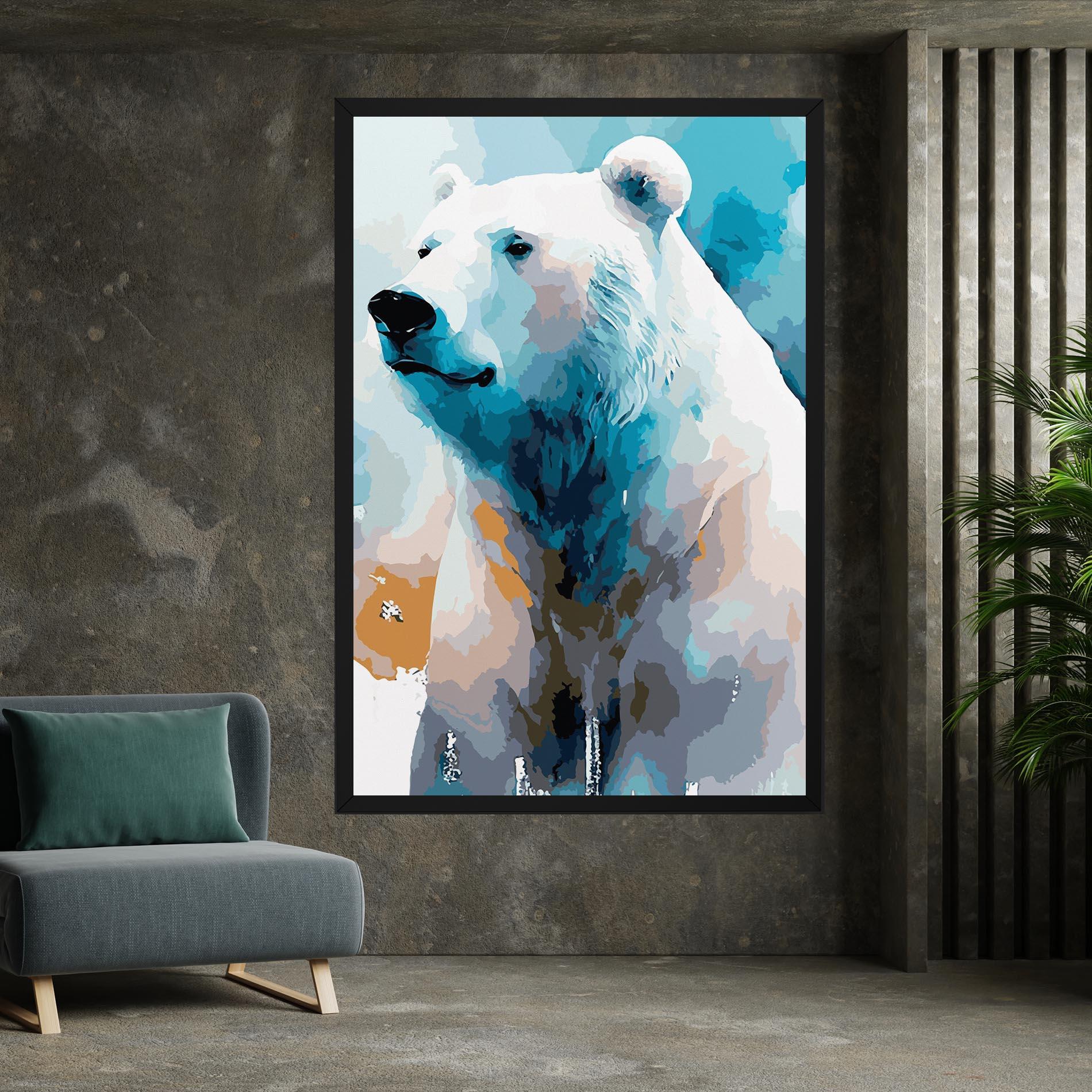 Vászonkép Beautiful Icebear mockup 7