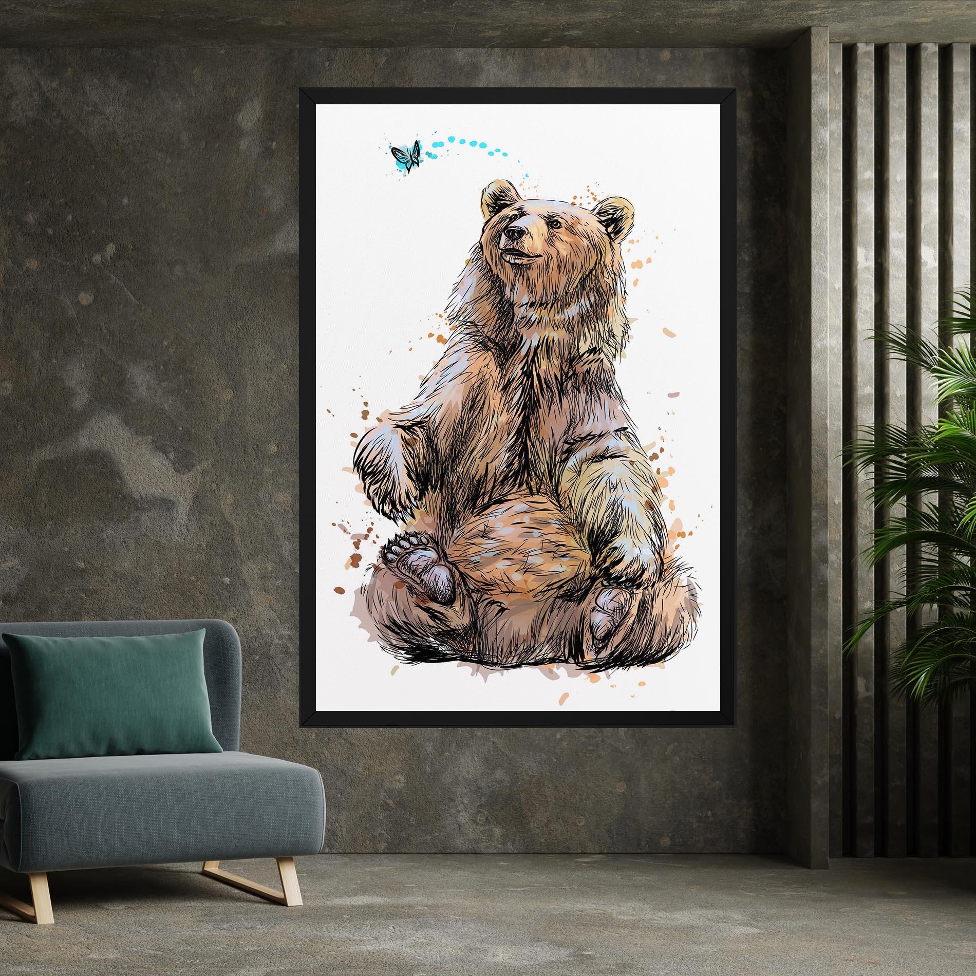Vászonkép Butterfly Bear mockup 7