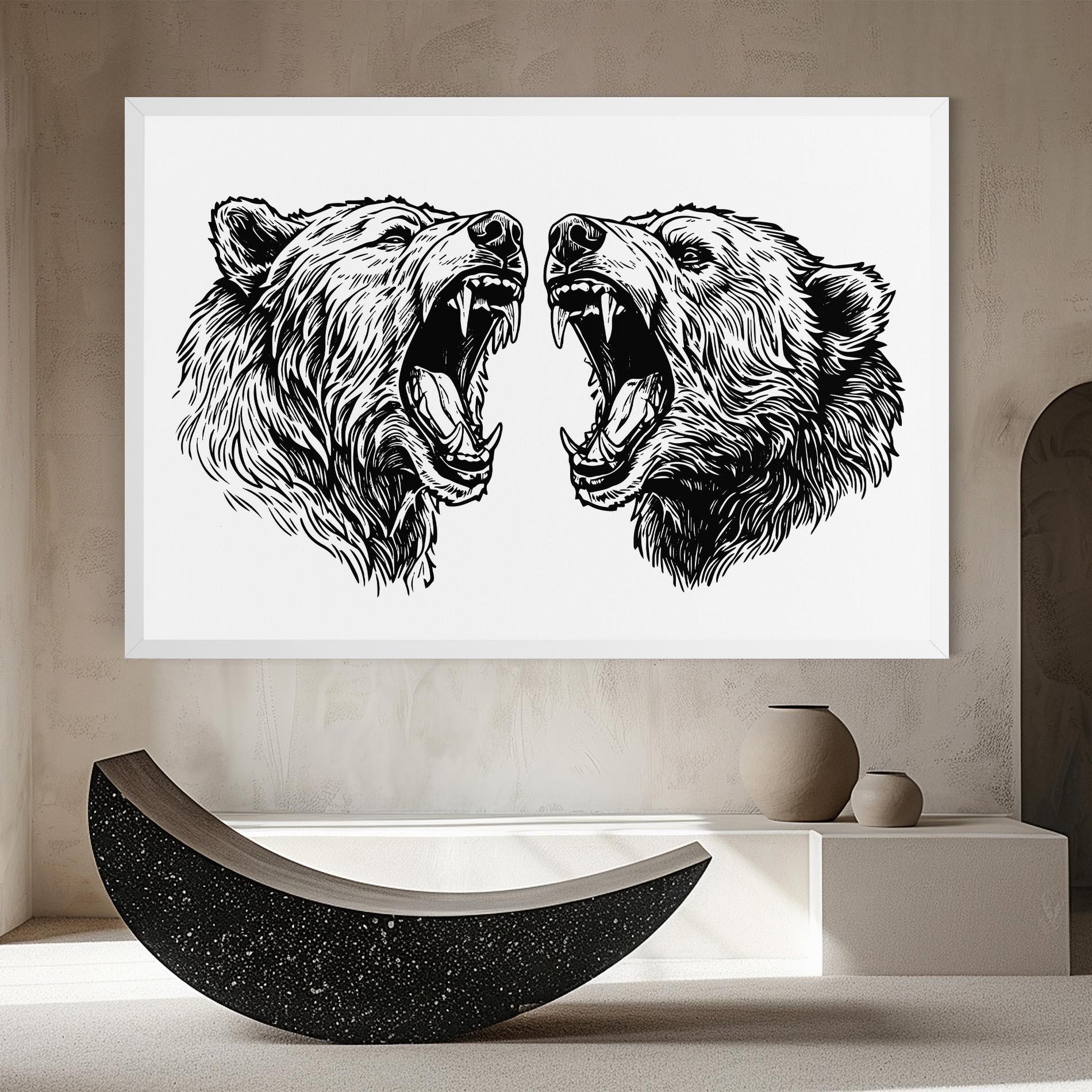 Vászonkép Bear Bite mockup 8