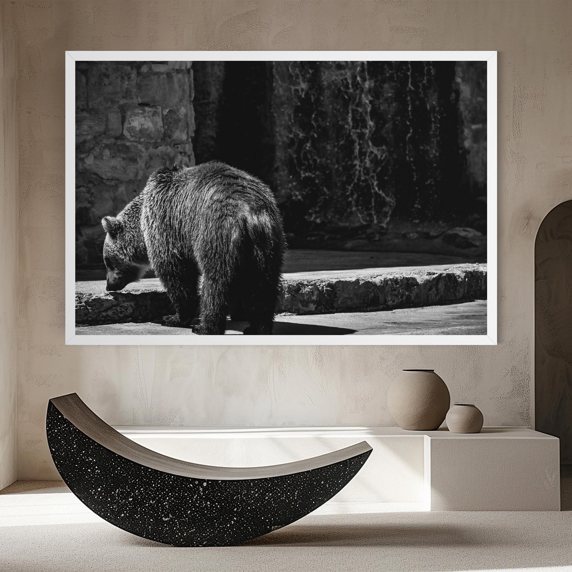 Vászonkép Grey Bear mockup 8