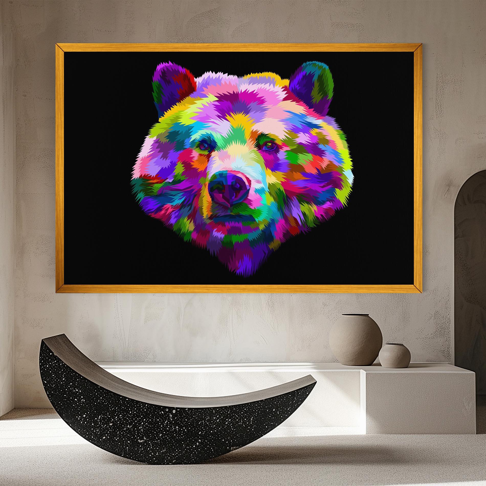 Vászonkép Bear Head Art mockup 8